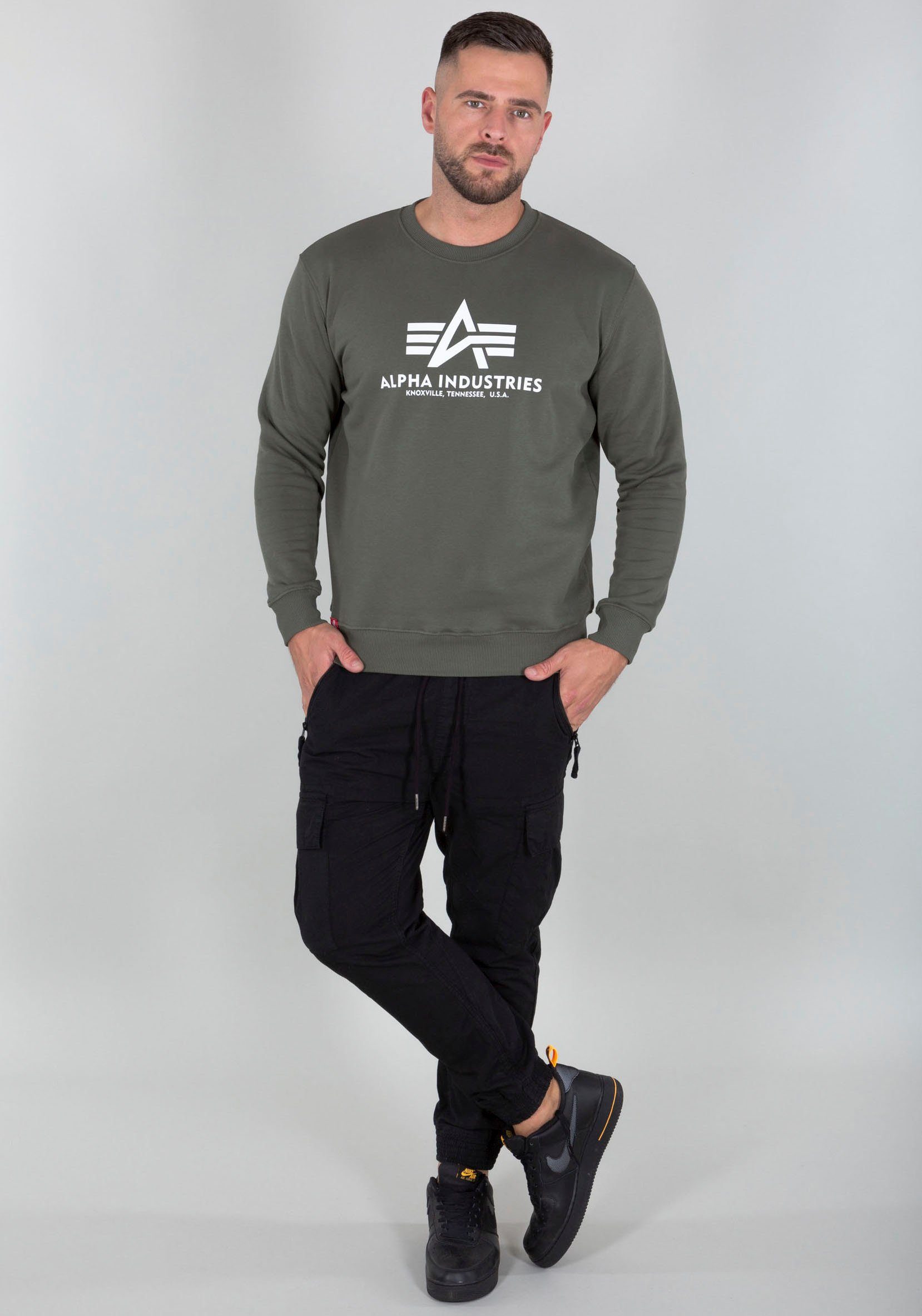 Alpha Sweatshirt Basic Sweater olive dark Industries