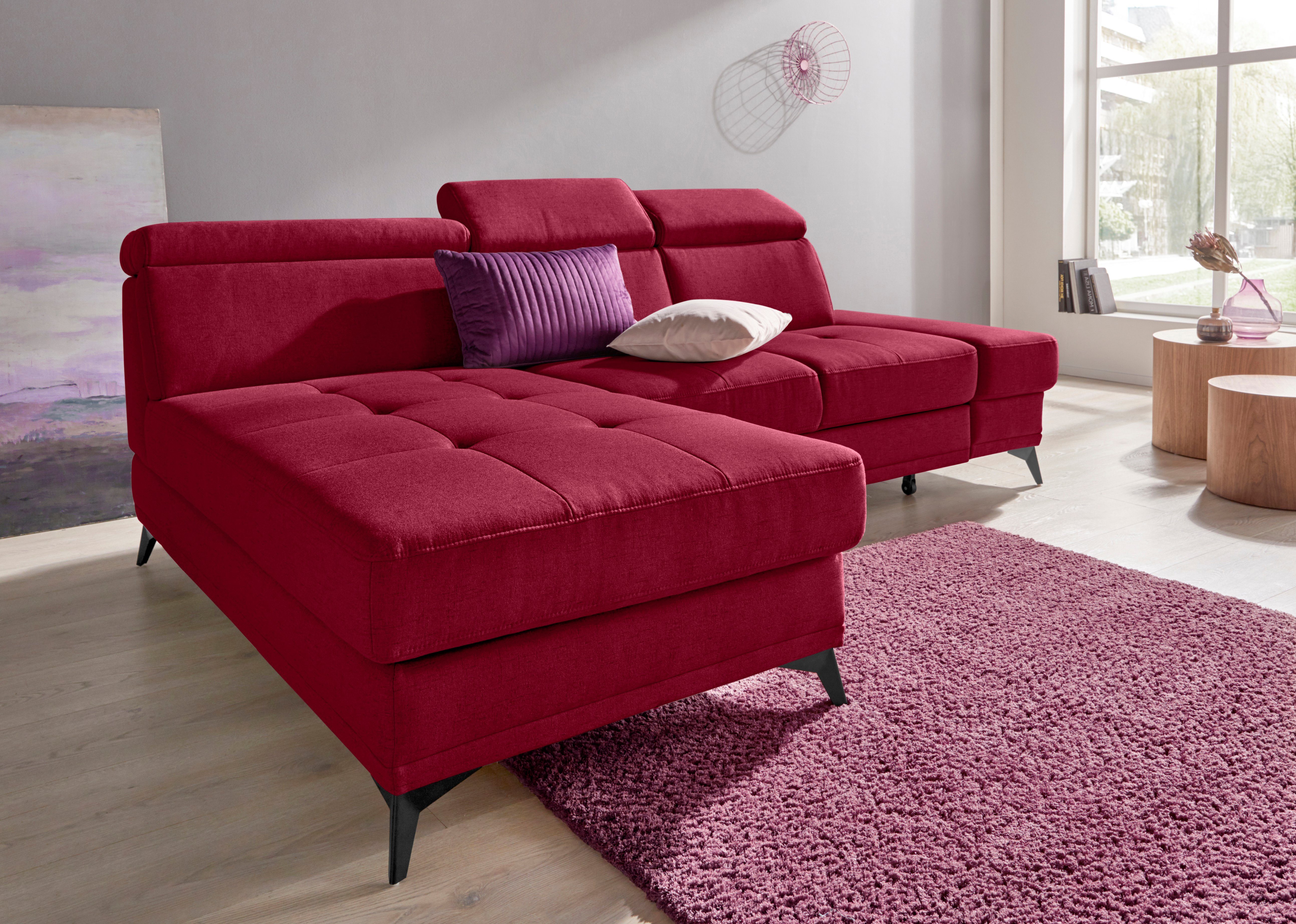 INOSIGN Ecksofa Cardiz L-Form, inkl.Kopfteilverstellung und günstig online kaufen