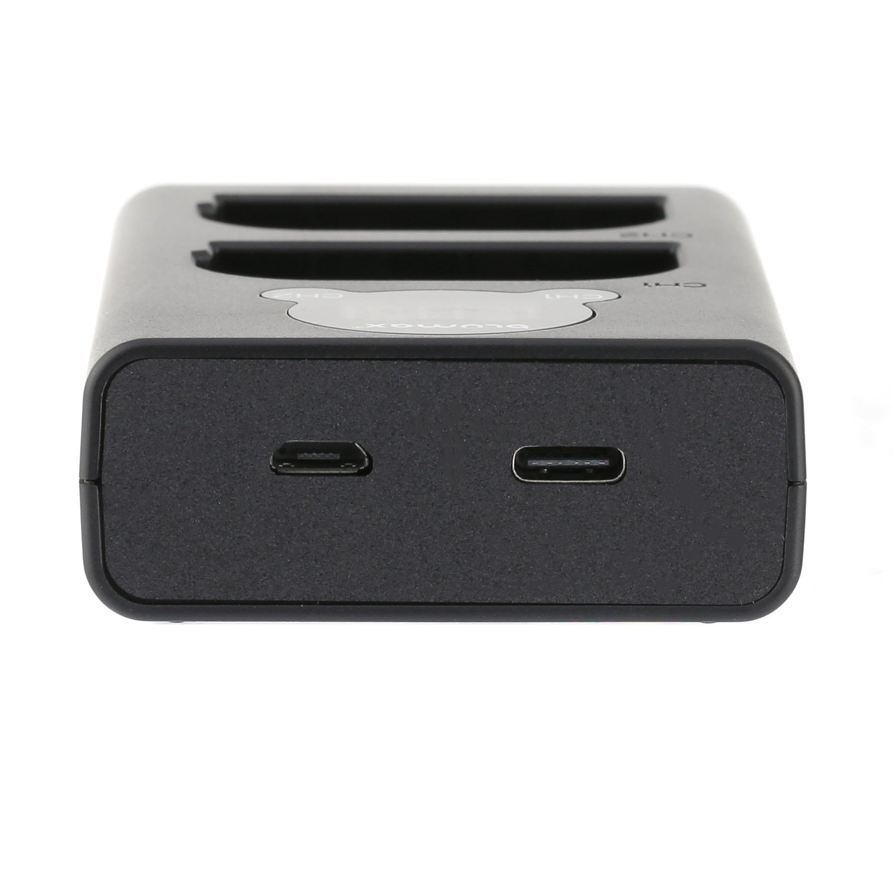 Blumax Dual LCD Ladegerät, für Canon LP-E6 USB-C Kamera-Ladegerät