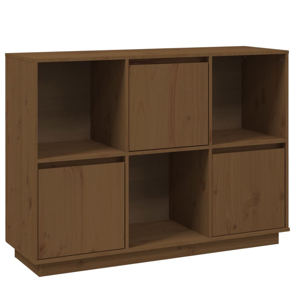 vidaXL Sideboard Sideboard Honigbraun 110,5x35x80 cm Massivholz Kiefer