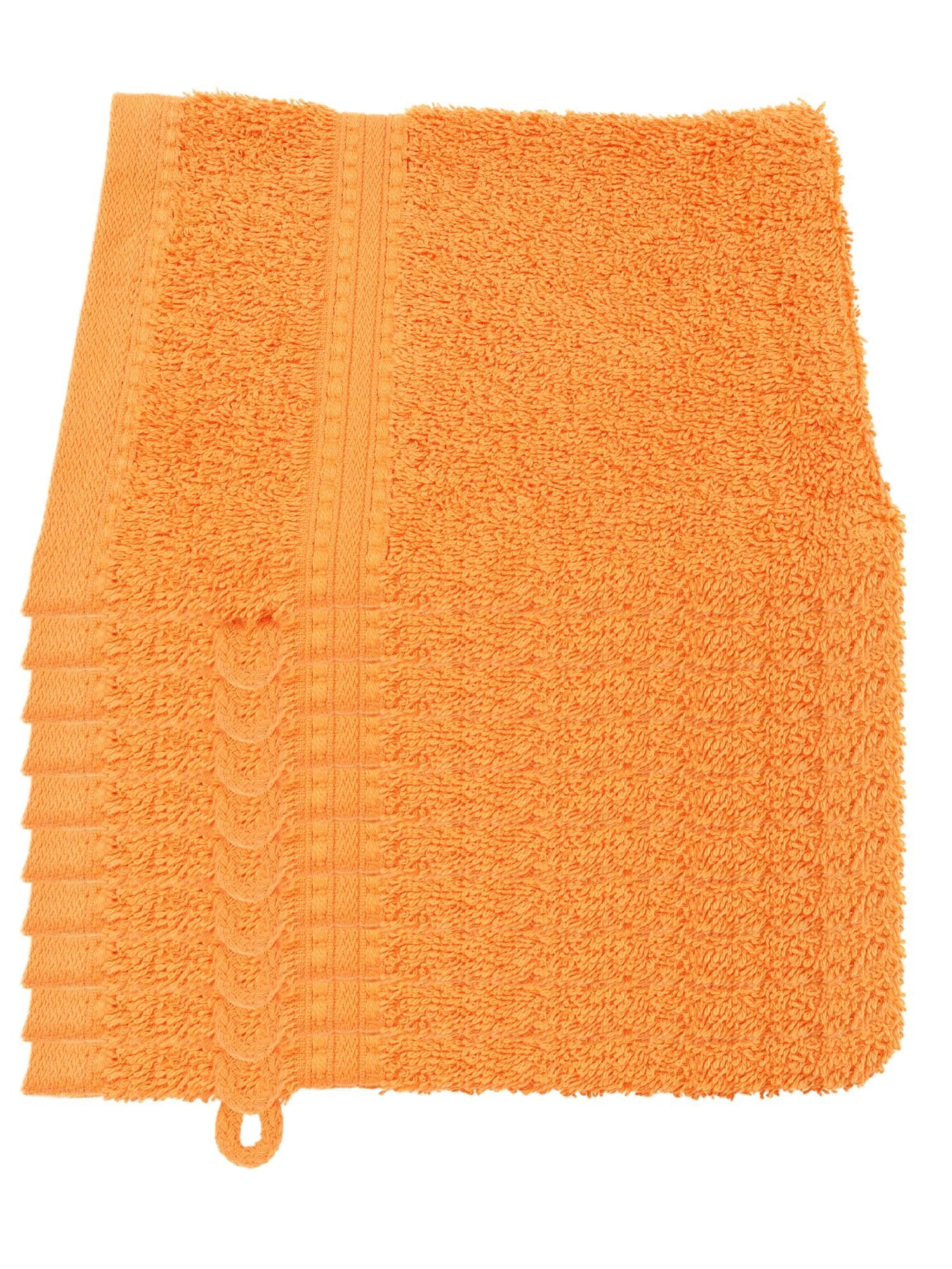 Julie Julsen Waschhandschuh 1-Waschhandschuh-Orange-Waschhandschuh 15 x 21 cm (1-tlg)