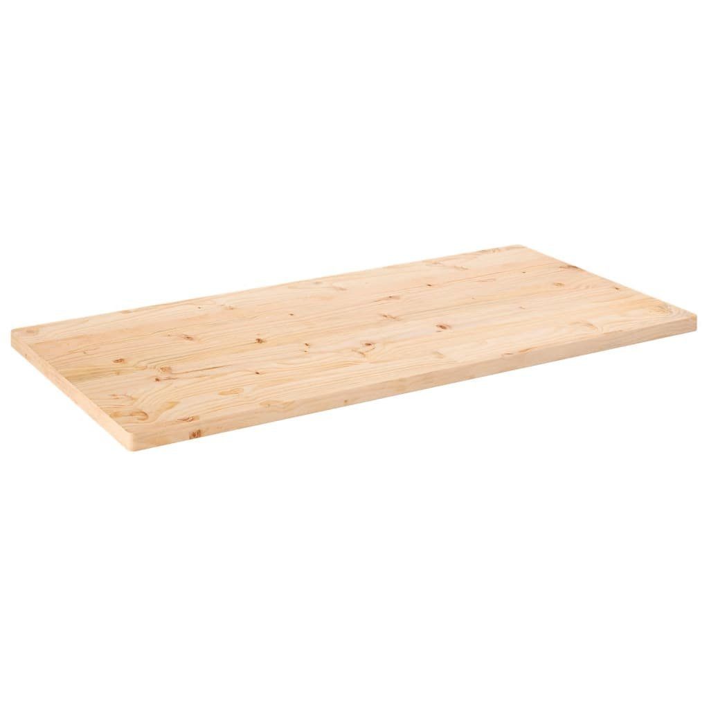 furnicato Tischplatte 100x60x2,5 cm Massivholz St) Rechteckig (1 Kiefer
