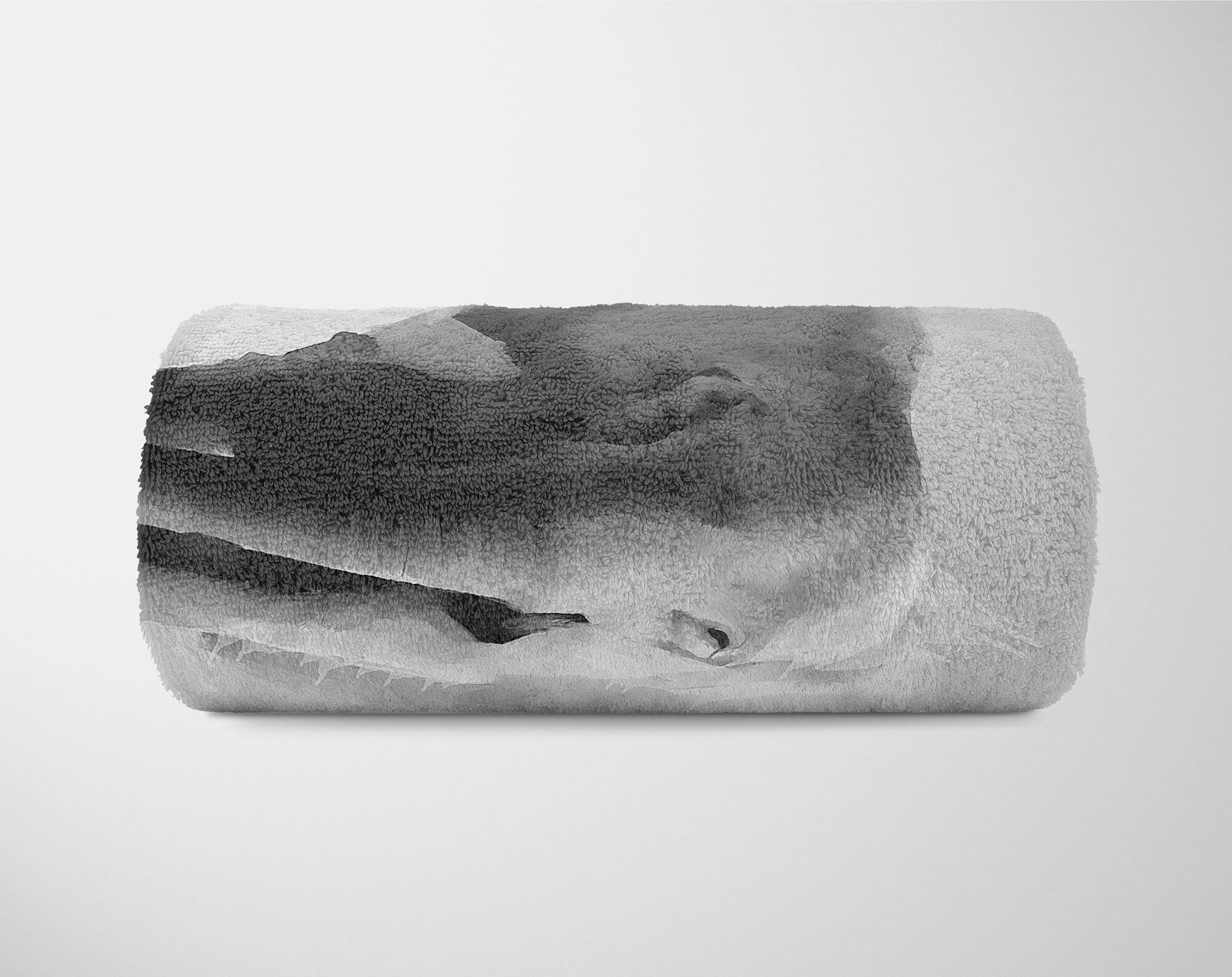 Strandhandtuch Kuscheldecke Sinus (1-St), Handtuch Art Elefant Motiv, Handtücher Baumwolle-Polyester-Mix Saunatuch Handtuch Grau