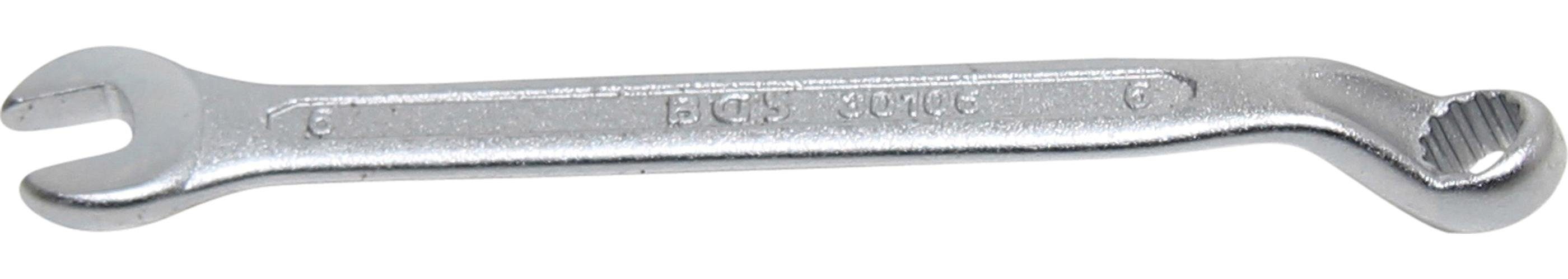 SW BGS Maulschlüssel 6 mm Maul-Ringschlüssel, technic gekröpft,