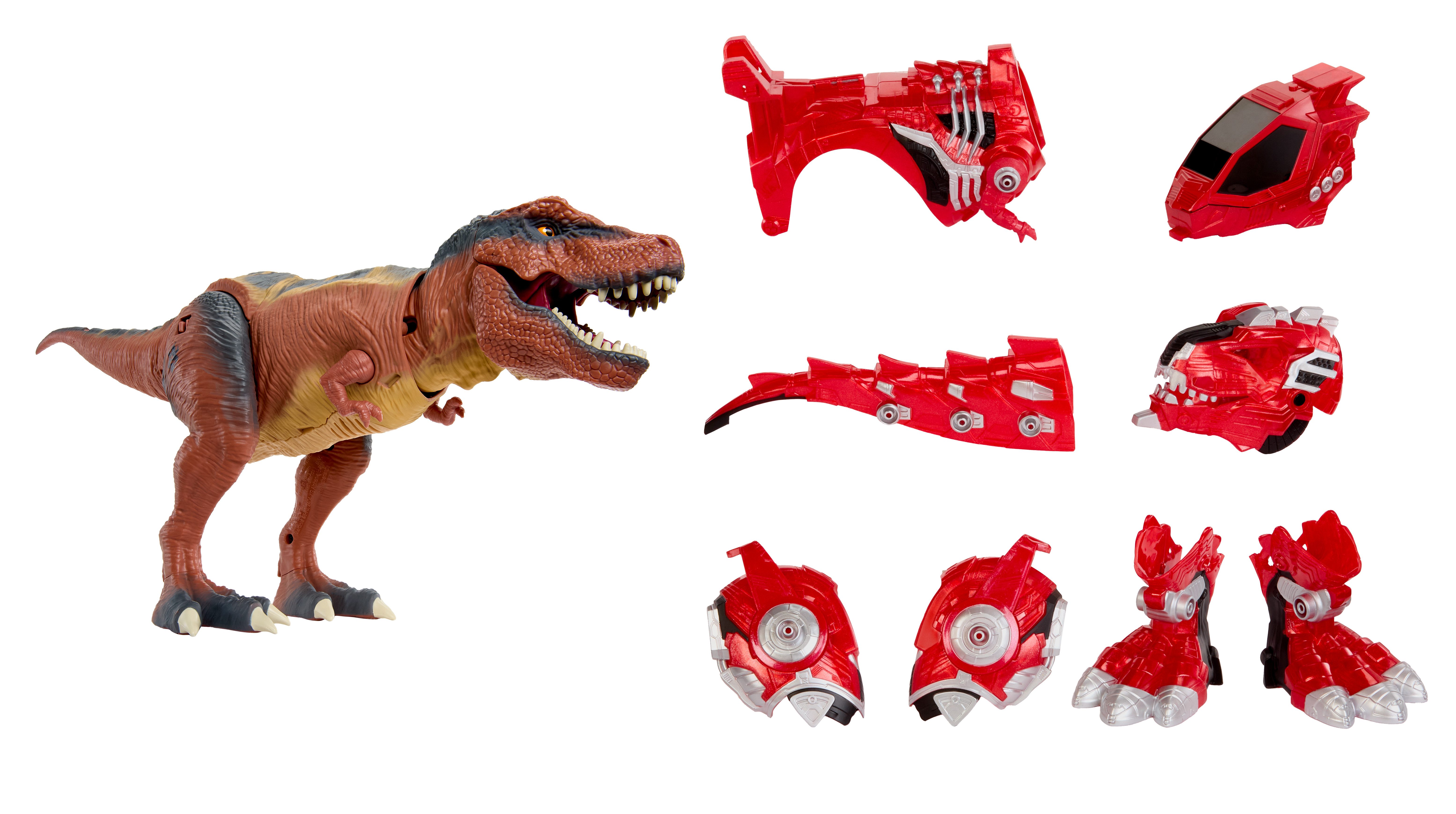 MGA ENTERTAINMENT Actionfigur Armosaurs Armor-Up Dinosaur- T-Rex - Ajax, mit Soundeffekt