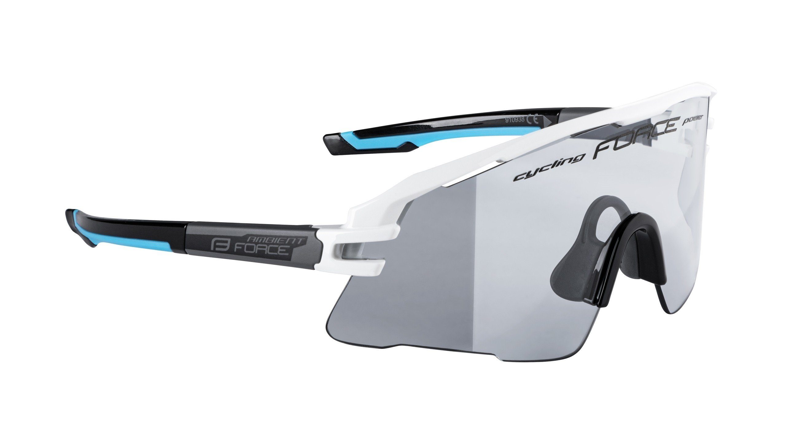 FORCE Fahrradbrille Sonnenbrille FORCE AMBIENT weiss photochrom