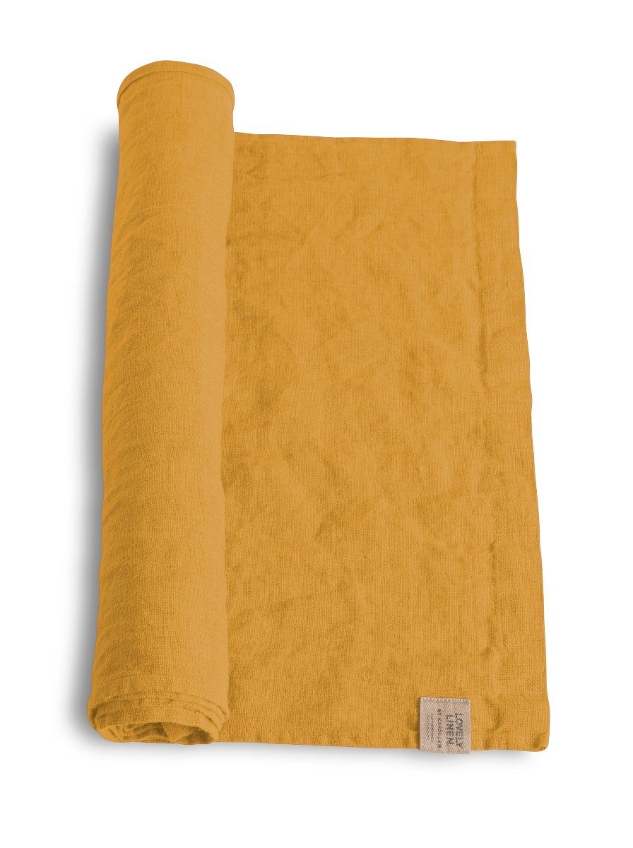 Lovely Linen Tischläufer Linen Lovely Tischläufer Leinen honey 47 x 150 cm, LOVELY 47X150 HONEY L40xB23xH0,5CM