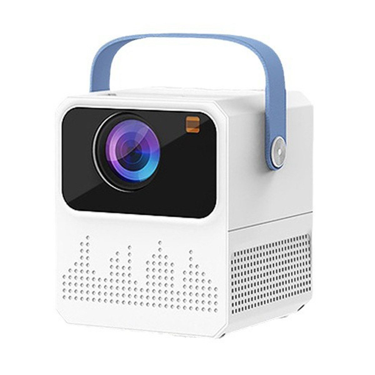 KINSI Mini-Beamer, Heimkino-Projektor, unterstützt 5G WiFi, BT5.0 Mini-Beamer (180 lm, 1036 × 600 px, Ideal für Heimkino und Camping, mobiles Screen Mirroring)