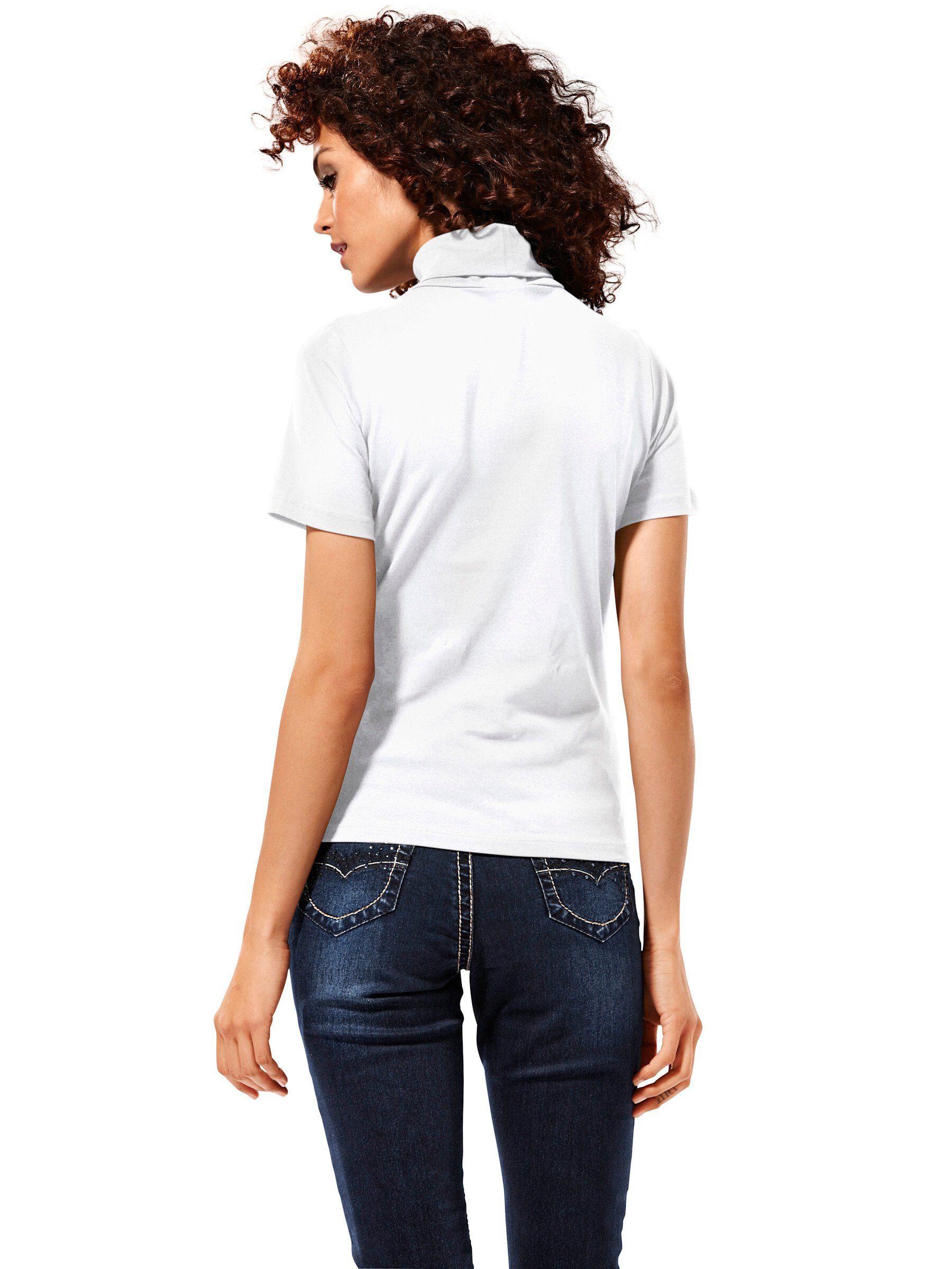 heine T-Shirt Rollkragen-Shirt Kurzarm