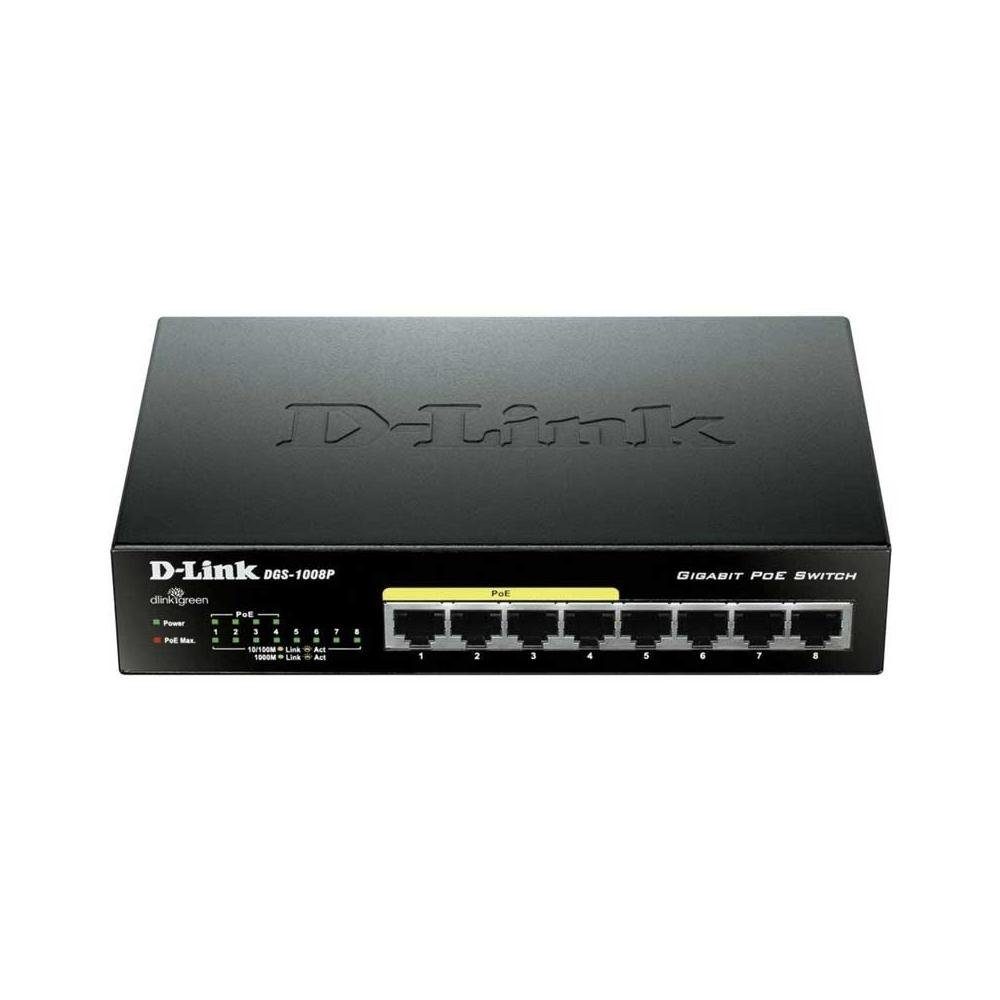 DGS-1008P 8-Port Layer2 Gigabit WLAN-Router