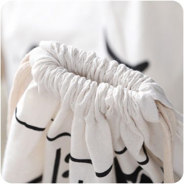 FELIXLEO Wäschesäckchen Leinwand-Wäschesack, ideal für Schmutzwäsche, als großer Wäschesammler