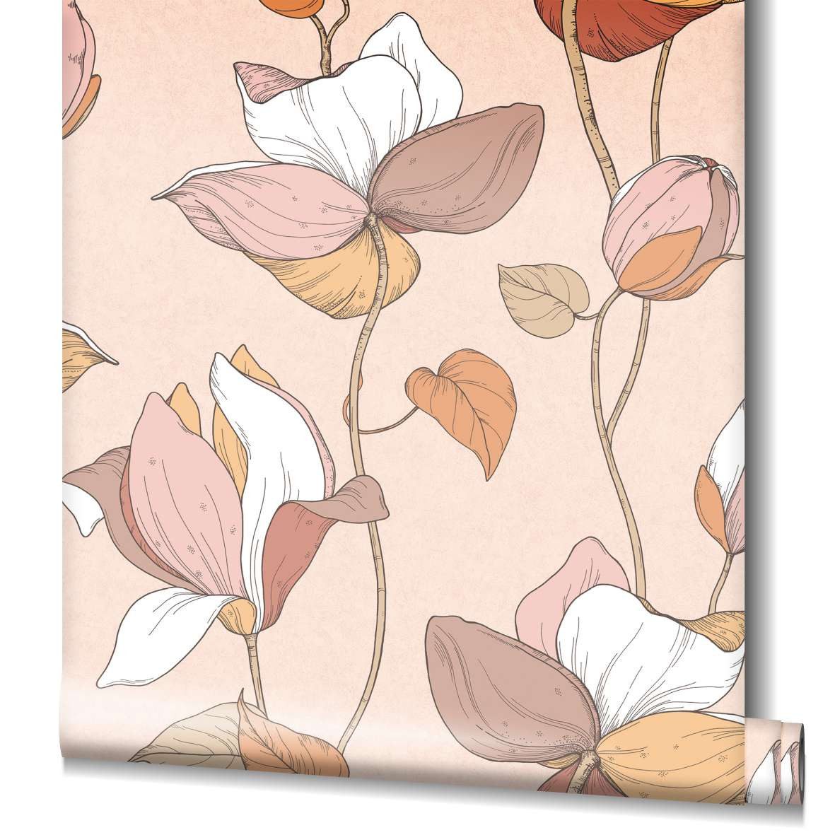 Marburg Vliestapete Tapete Abstract Blossom, geprägt, floral, moderne Vliestapete für Wohnzimmer Schlafzimmer Küche