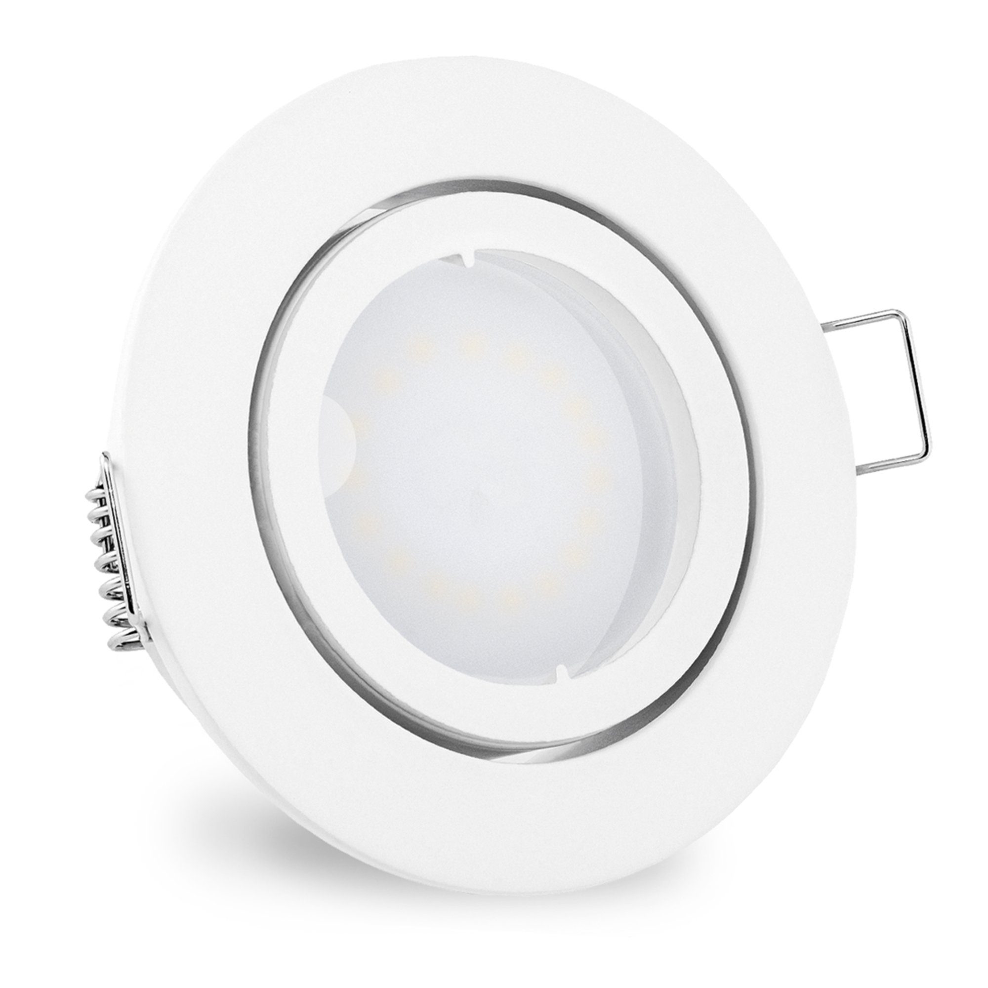 LED 5W, linovum Leuchtmittel Leuchtmittel 10 x GU10 Einbauspots fourSTEP ohne Dimmer" "Dimmen LED inklusive, Einbaustrahler inklusive