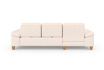 sit&more Ecksofa Westham L-Form, mit Recamiere, mit oder ohne Bettfunktion, Bettkasten, Füße Eiche