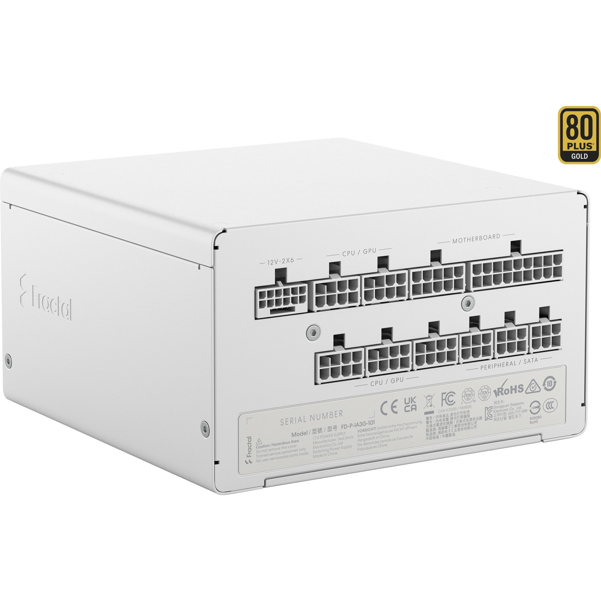 Fractal Design Fractal Design ION Gold 3 1000W White, PC-Netzteil PC-Netzteil (80 PLUS Gold)