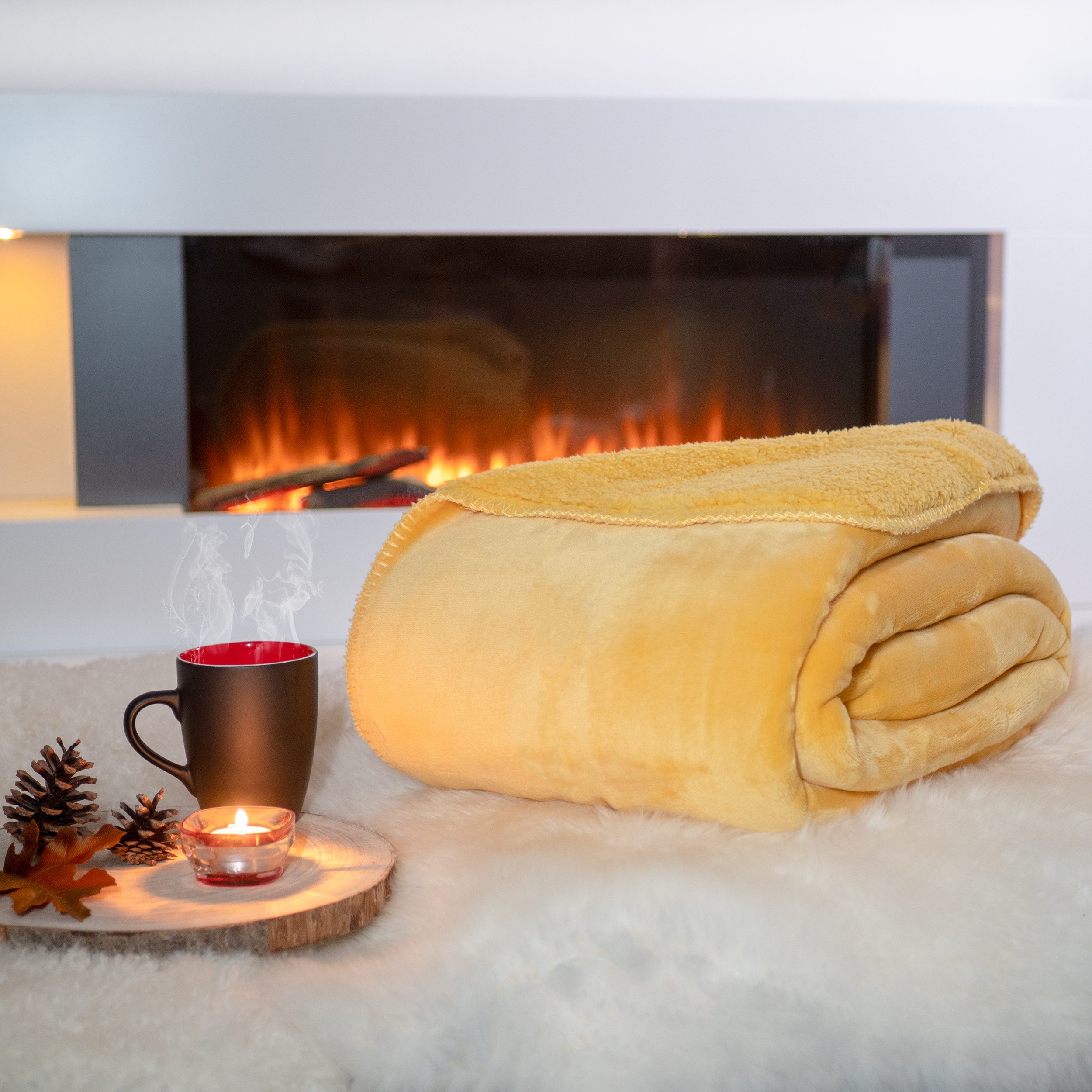 Wohndecke Flanell und Sherpa, VIVA Home, günstig online kaufen