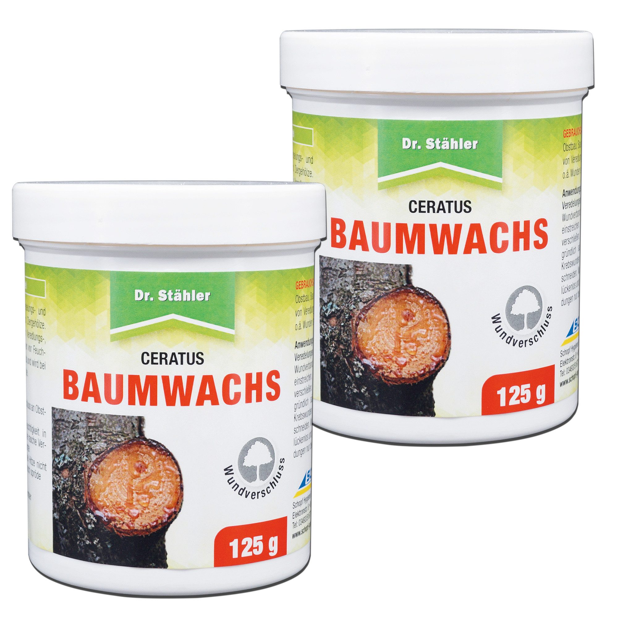 Dr. Stähler Baumwachs Ceratus Baumwachs: Veredlungs- und Wundverschlussmittel, 250 g, Schutz vor Feuchtigkeit & Austrocknung – Ganzjährig anwendbar