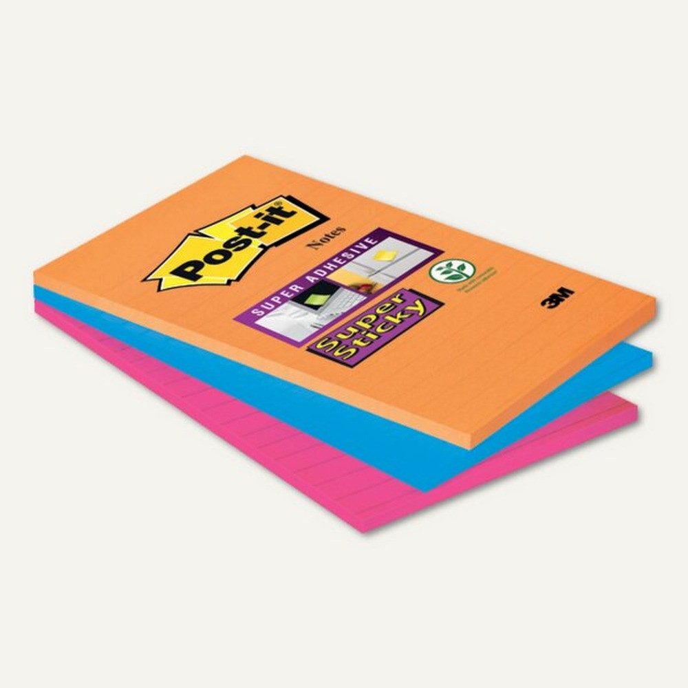 3M Haftnotizen Haftnotiz Super-Sticky
