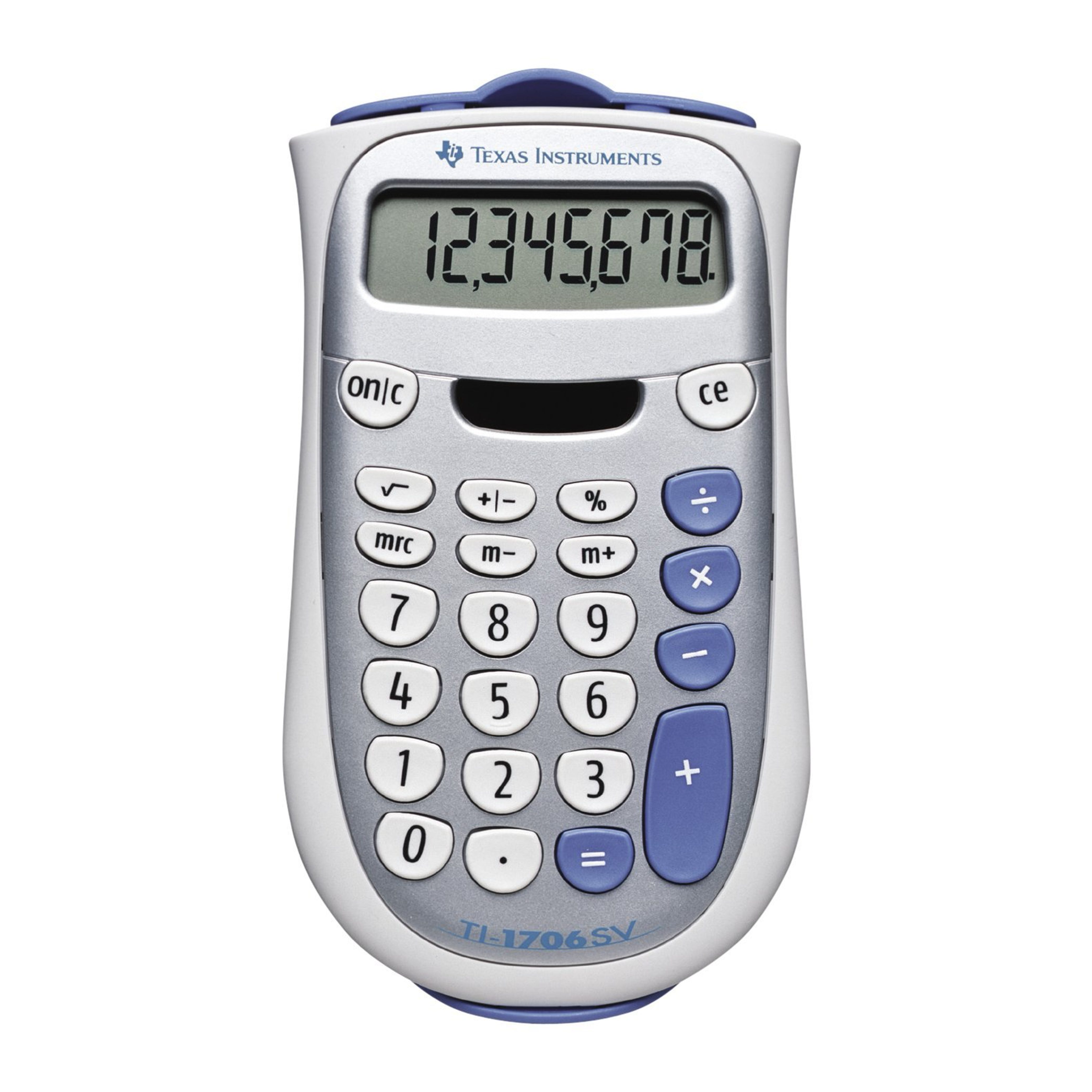 Texas Instruments Taschenrechner TI-1706 SV, 8-stellig, 1 Speicher, Solar/ Batterie