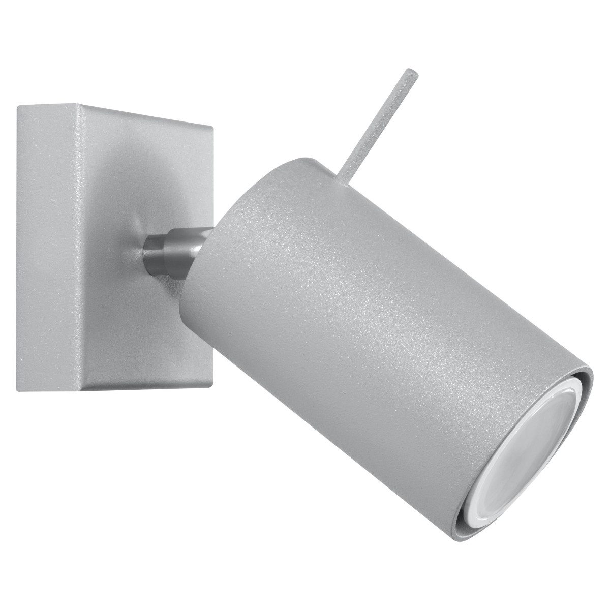 SOLLUX lighting Wandleuchte Wandleuchte Ring 1 Grau, Nicht enthalten