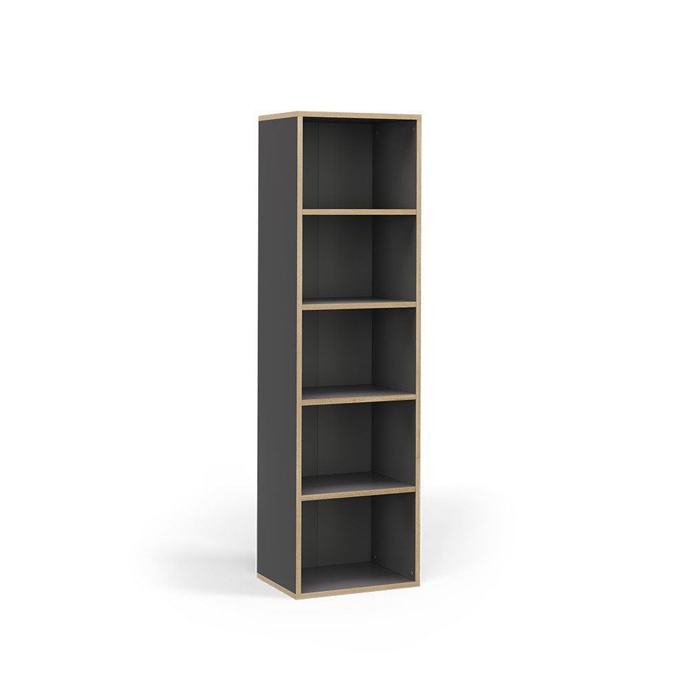Vicco Bücherregal Tetrix, Anthrazit/Nordik, 40 x günstig online kaufen
