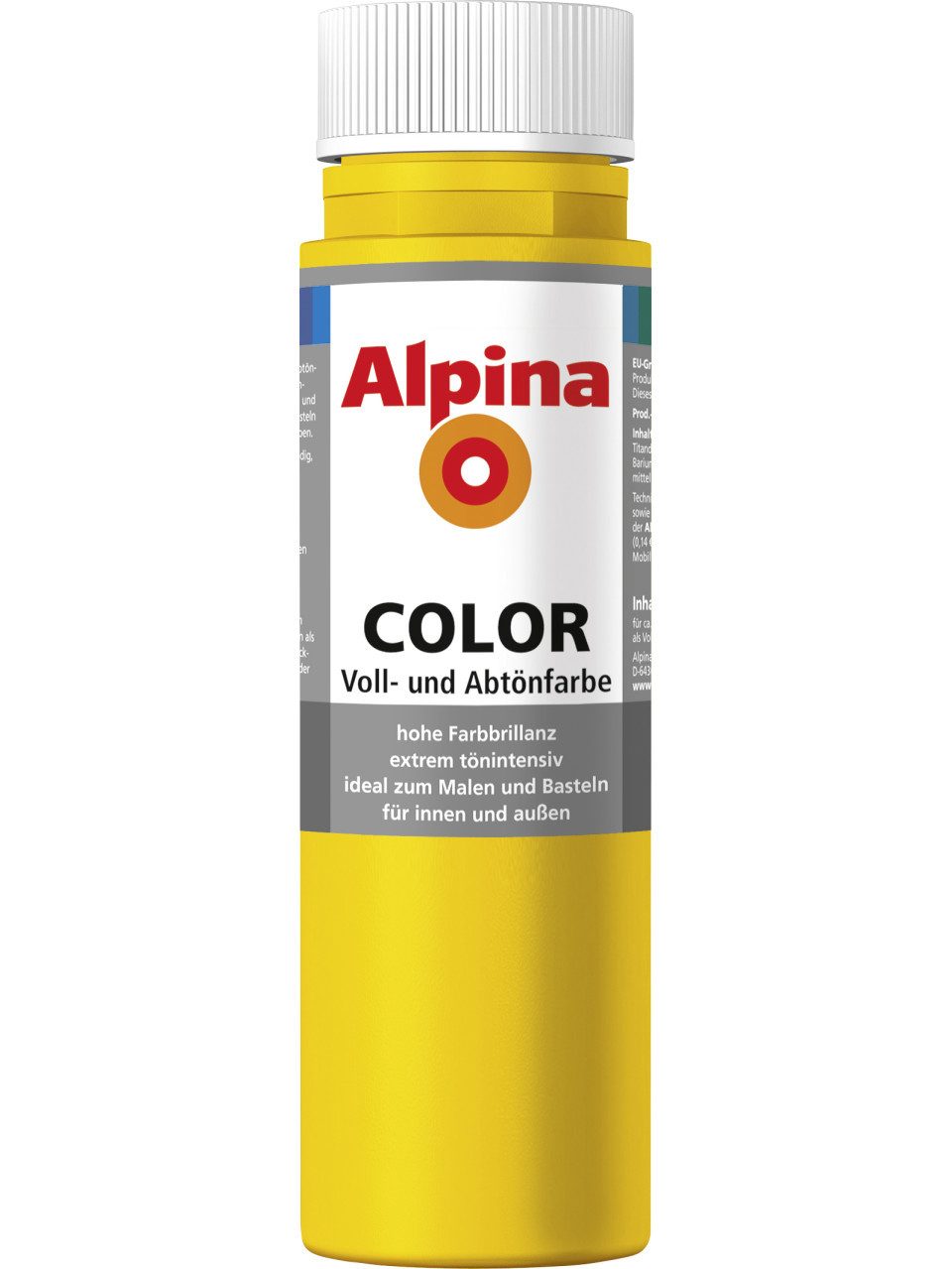 Alpina Vollton- und Abtönfarbe Alpina Color Abtönfarbe lucky yellow 250 ml