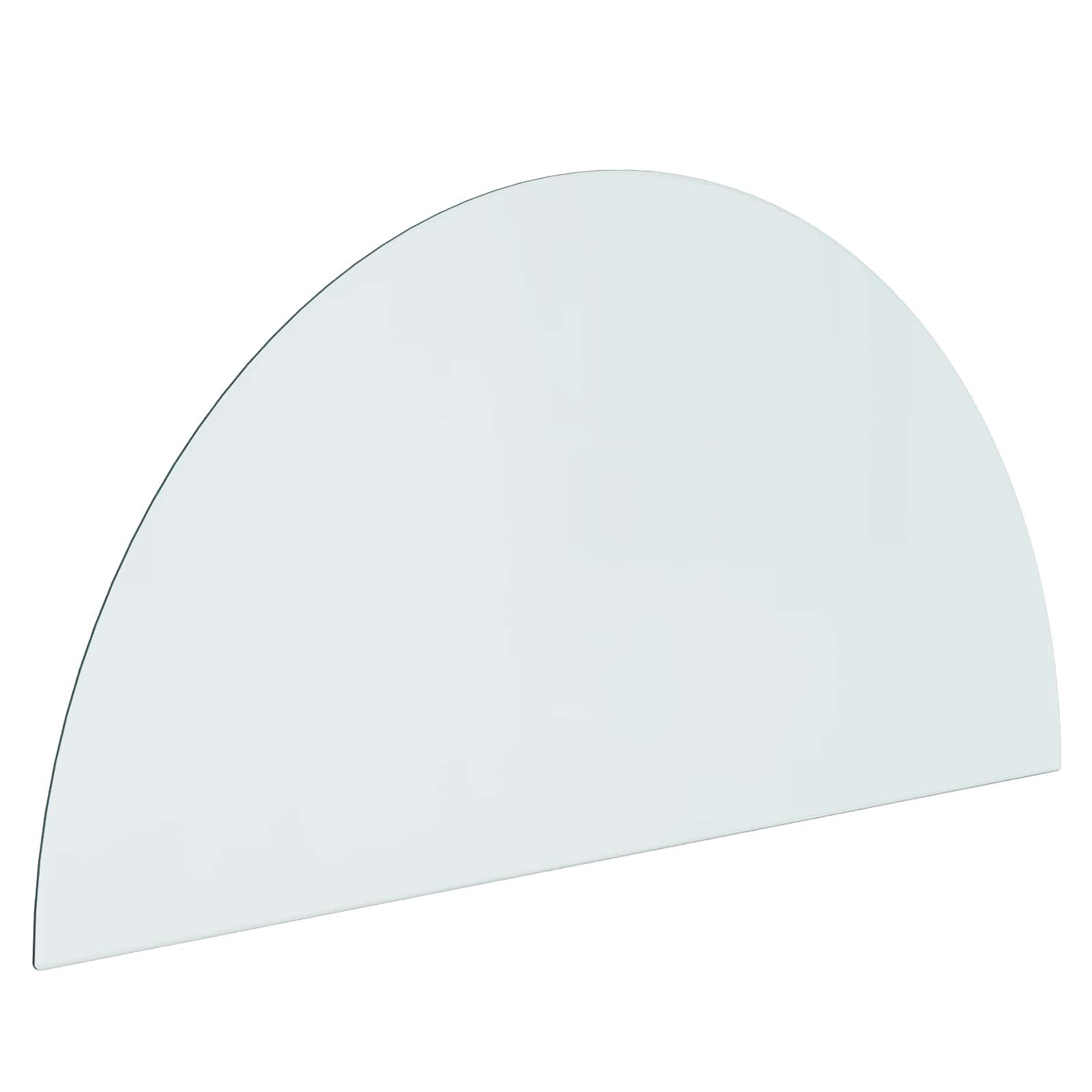 vidaXL Bodenplatte Feuerstelle Glasplatte Transparent 1200 x 600 mm Glas, (1-St)