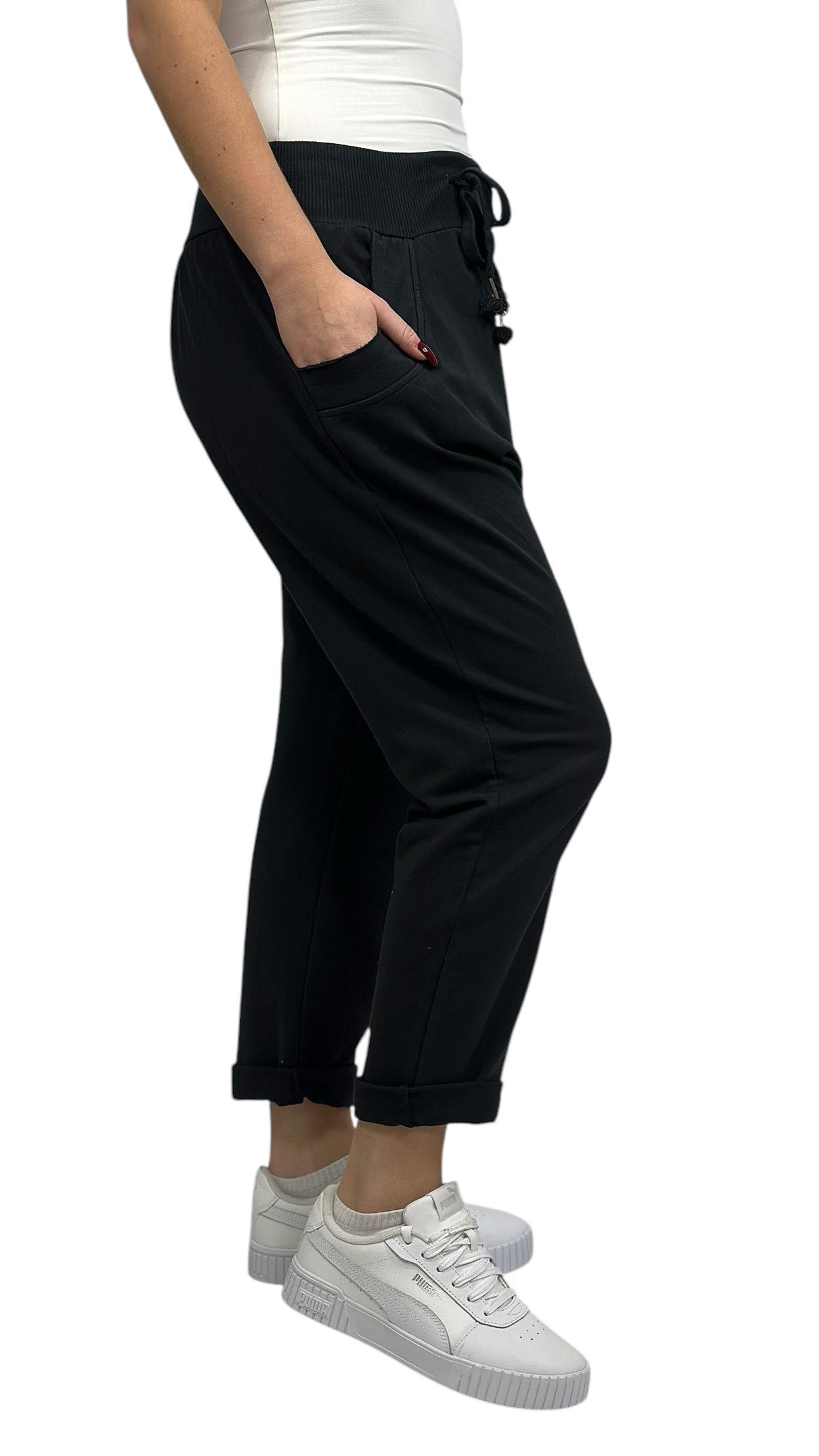Mississhop Boyfriend-Hose Damen Baumwollhose Hose Sweatpants Jogginghose Baumwolle M.295