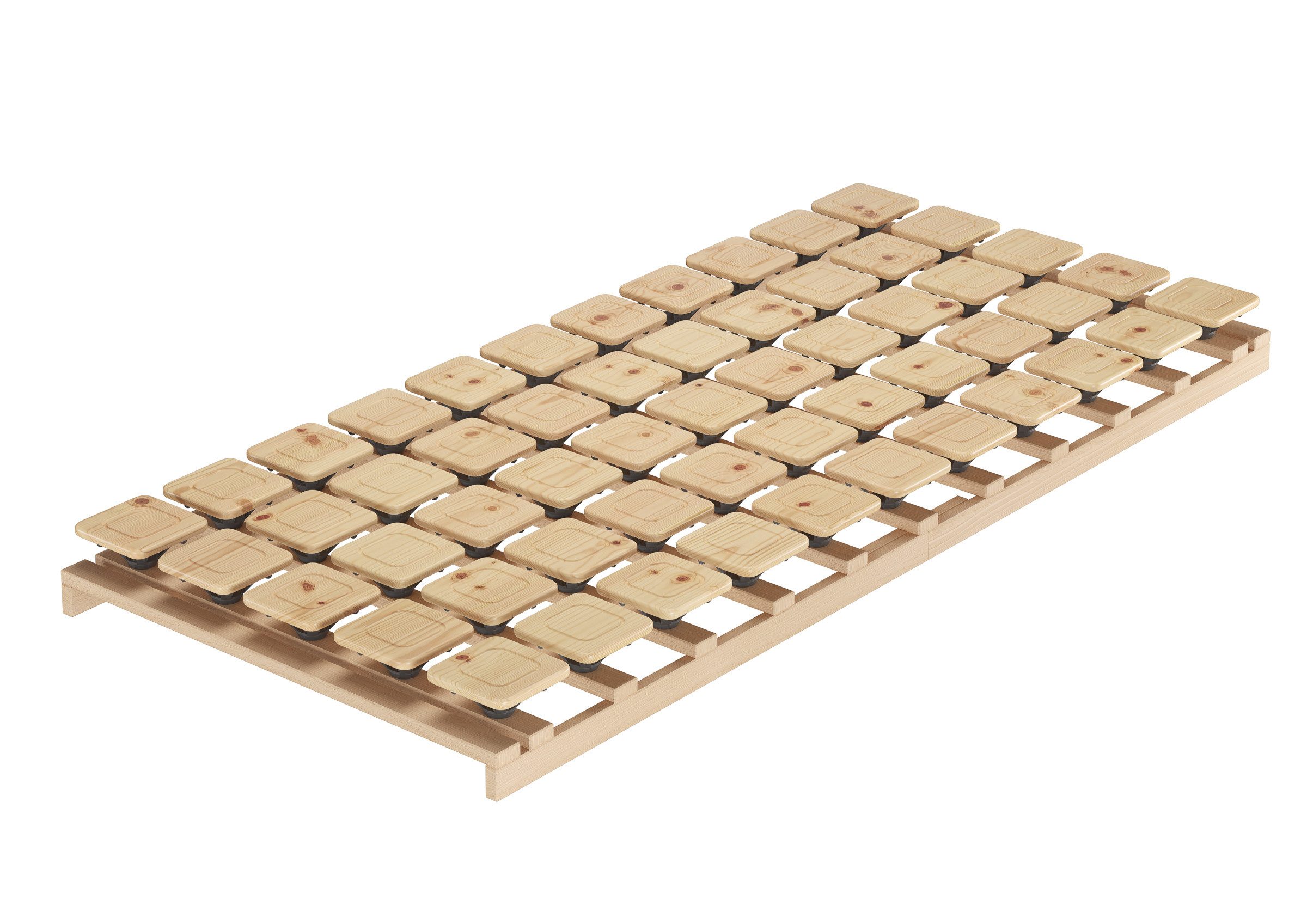 Tellerlattenrost Tellerrost ohne Metall aus Zirbenholz Punktelastisch Rost 80 x 200 cm, ERST-HOLZ, Tellerrost