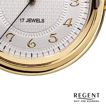 Regent Taschenuhr Regent Herren Taschenuhr Analog Gehäuse, (Analoguhr), Herren Taschenuhr rund, extra groß (ca. 44mm), Metall, Elegant