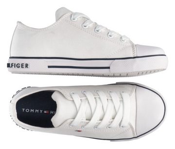 Tommy Hilfiger LOW CUT LACE-UP SNEAKER Sneaker mit gestickter Logoflag, Freizeitschuh, Halbschuh, Schnürschuh