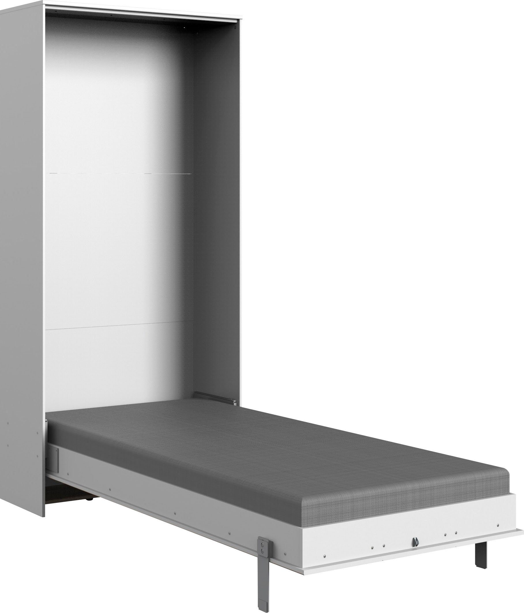 Wimex Schrankbett Juist Schrankklappbett Gästebett vertikal klappbar, 3 Liegeflächen, mit Lattenrost, Made in Germany