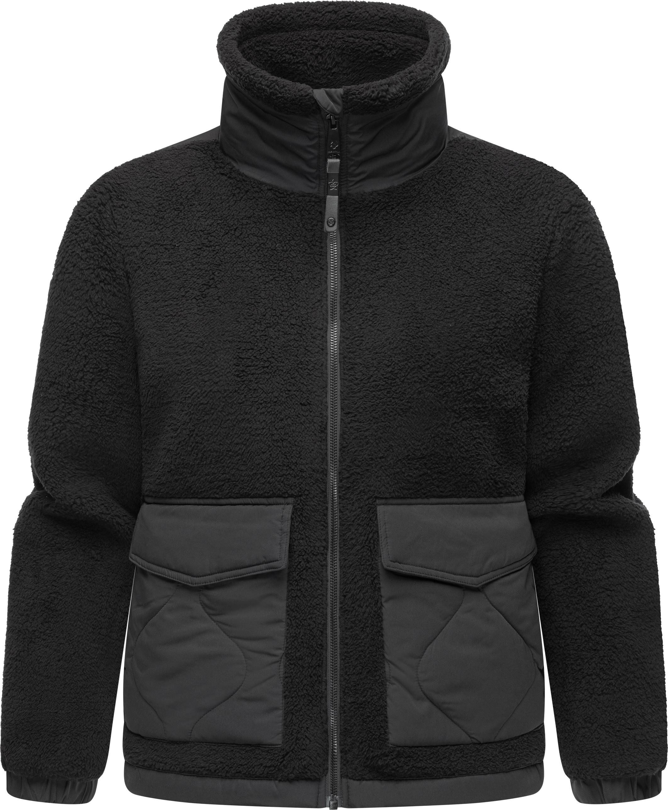 Ragwear Plüschjacke Arctika Flauschige Übergangsjacke aus Teddyfleece
