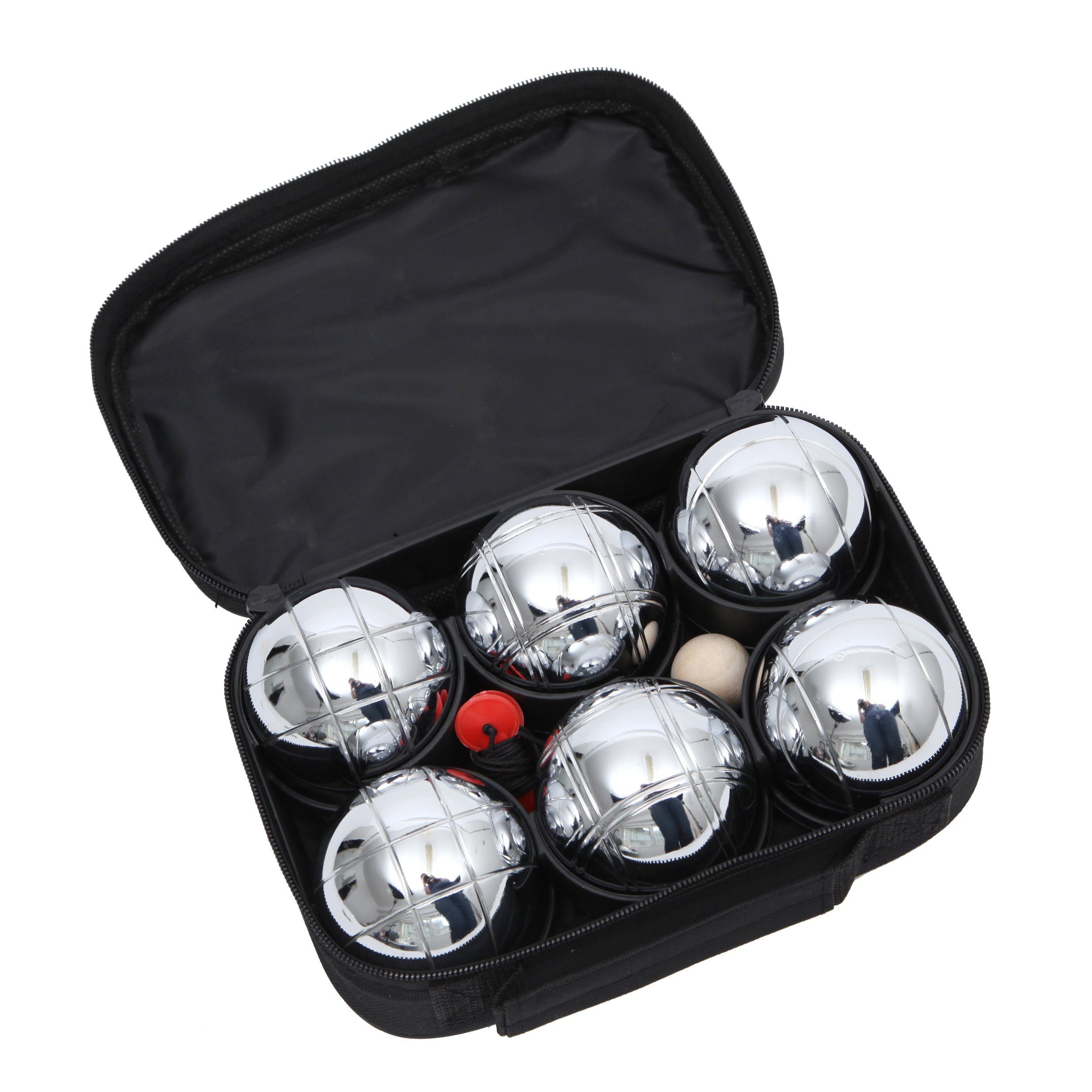 Ocean5 Spiel Wurfspiel Boule / Boccia, Familienspiel, inkl. Nylontasche mit Reißverschluss und Tragegriff