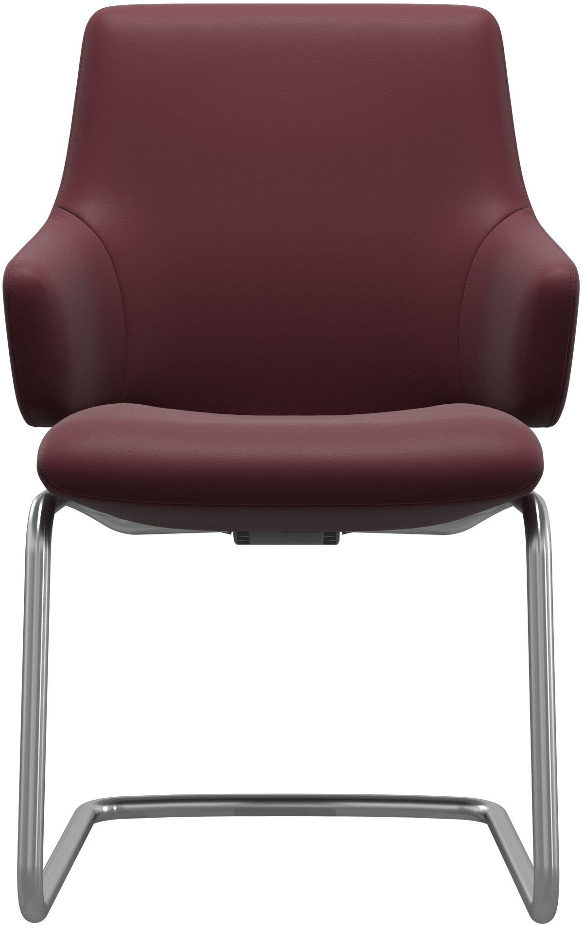 Stressless® Polsterstuhl Laurel, Low Back mit Armlehne, Größe L, mit Beinen aus Stahl in Chrom glänzend
