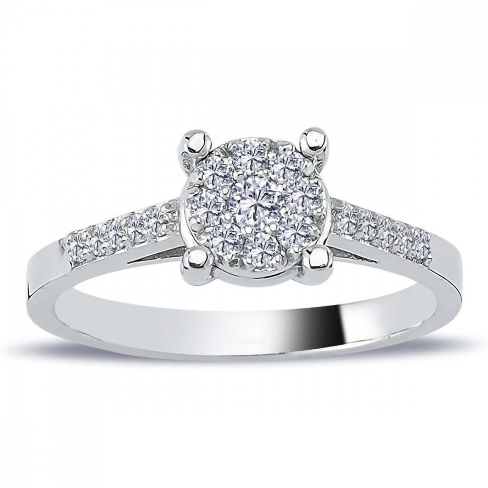 EinStein Diamant Diamantring Diamant Solitär Ring mit 1 Carat Effekt 8 Kara günstig online kaufen