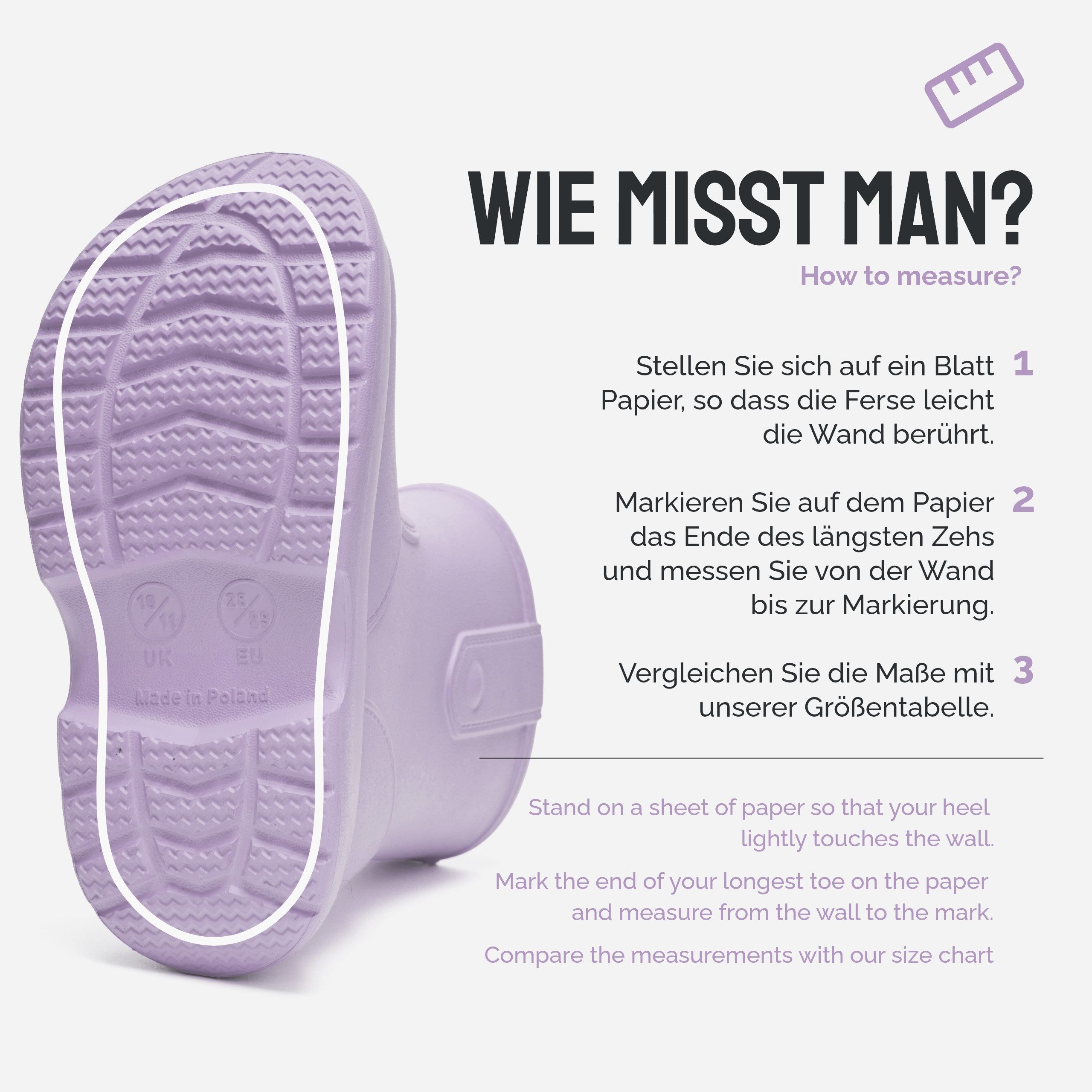 Ladeheid x Camminare Kinder aus leichtem EVA wasserdicht mit Design LA-CA-18 Gummistiefel
