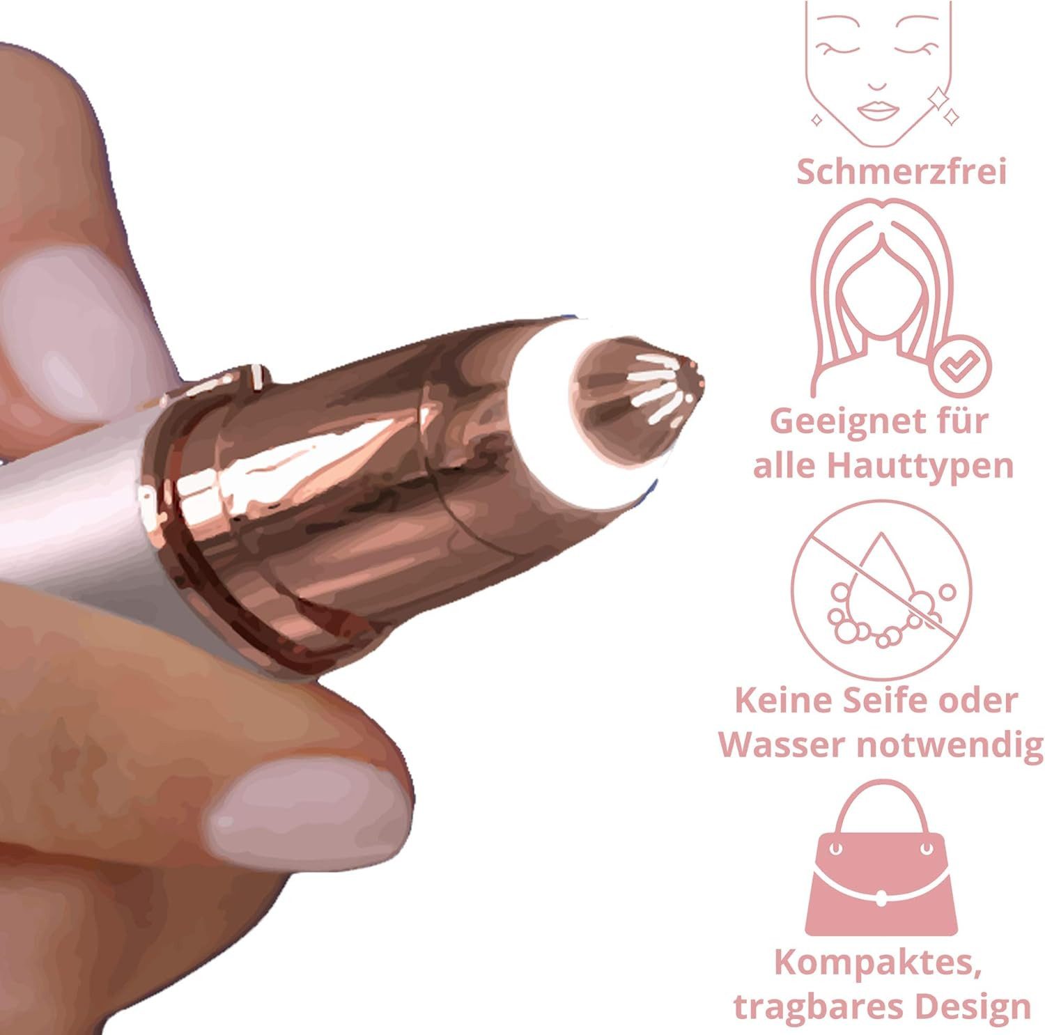 Finishing Touch Flawless Gesichtshaarrasierer Finishing Touch Flawless Augenbrauen Gesichtshaare-Entferner – Bild 4 von 5