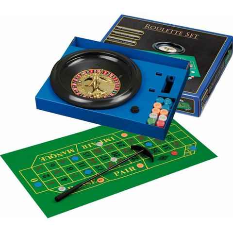 Philos Spiel, Roulette Set mit Kunststoff-Teller 30cm