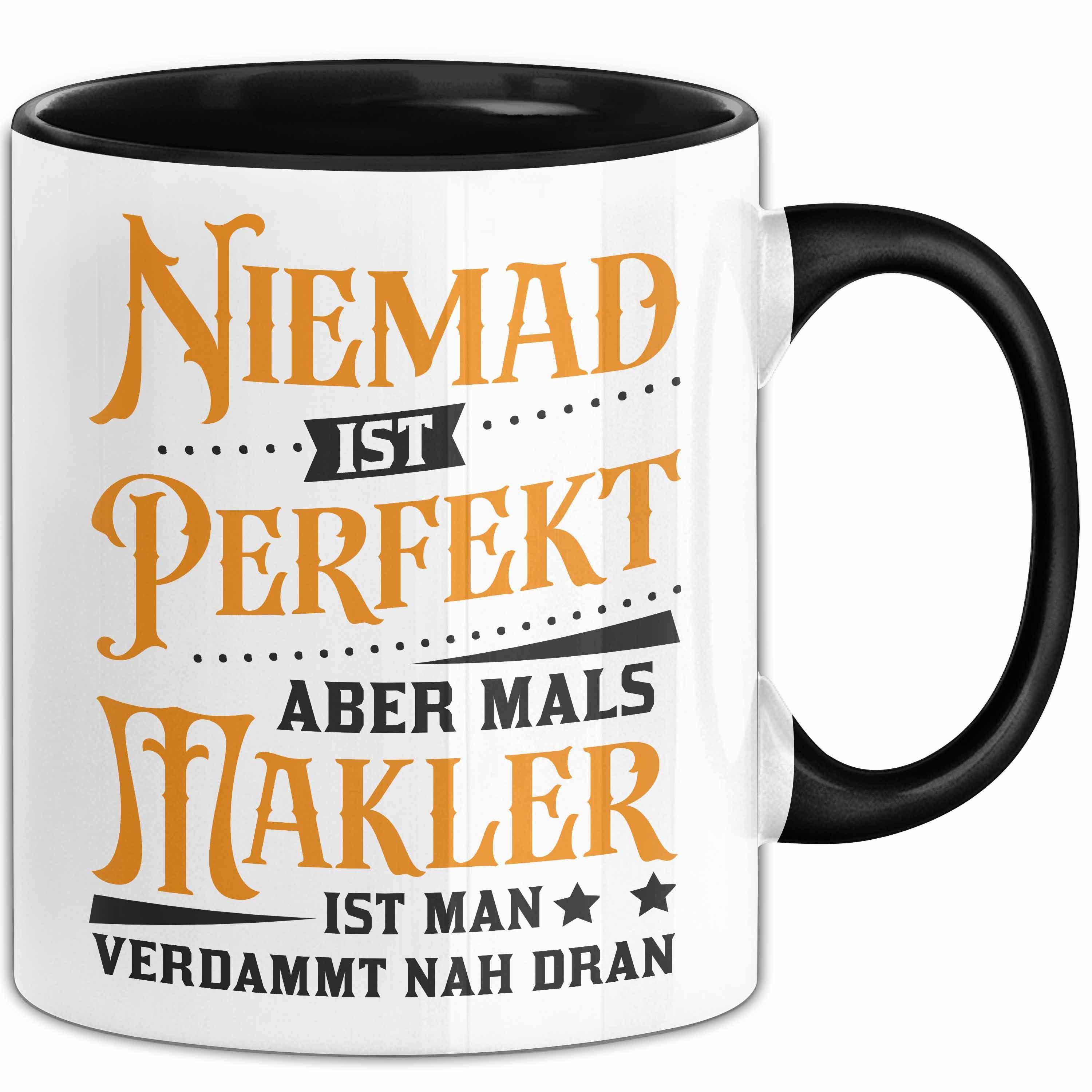 Tasse Makler Tasse Geschenk Immobilien-Makler Niemand Ist Perfekt Aber Als M