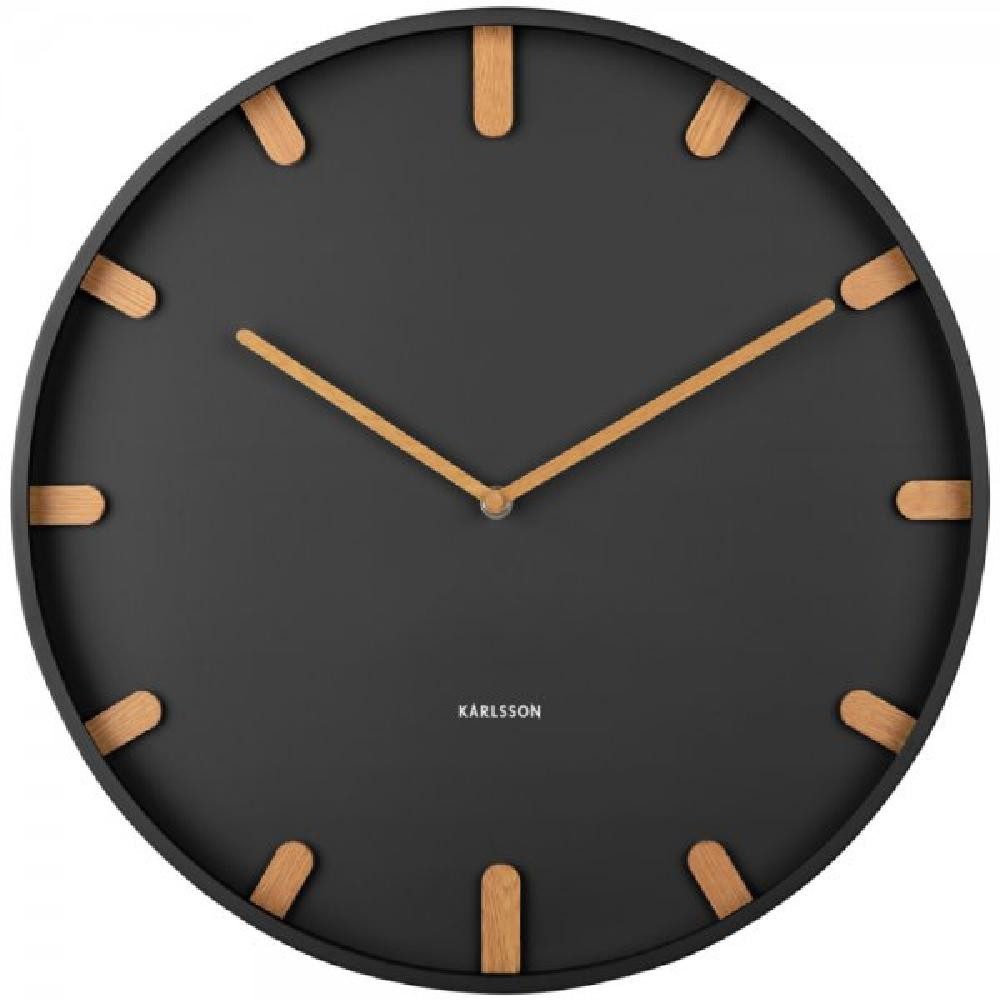 Karlsson Uhr Wanduhr Grace Metal Black (40cm)