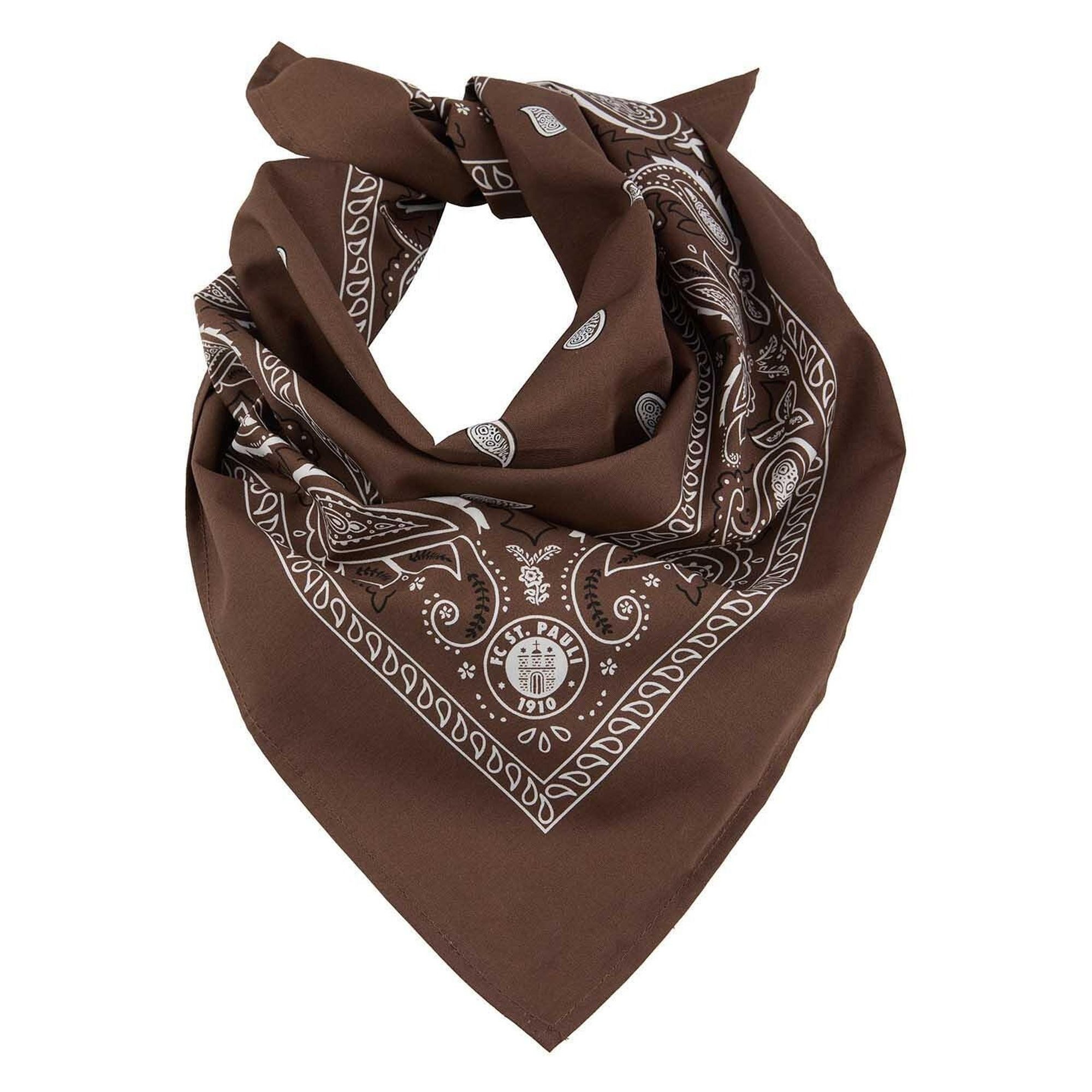 FC St. Pauli Schal FC St. Pauli - Bandana "Logo" - 55x55 cm - braun