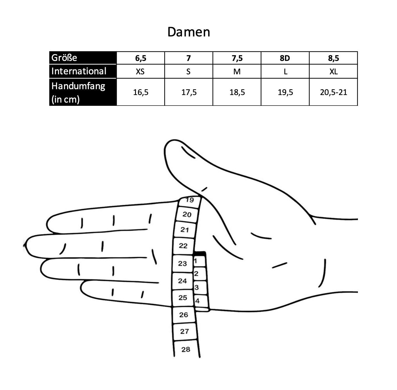Hand Gewand by Weikert Lederhandschuhe Stella - Lammnappa Lederhandschuhe mit Touchscreen Funktion