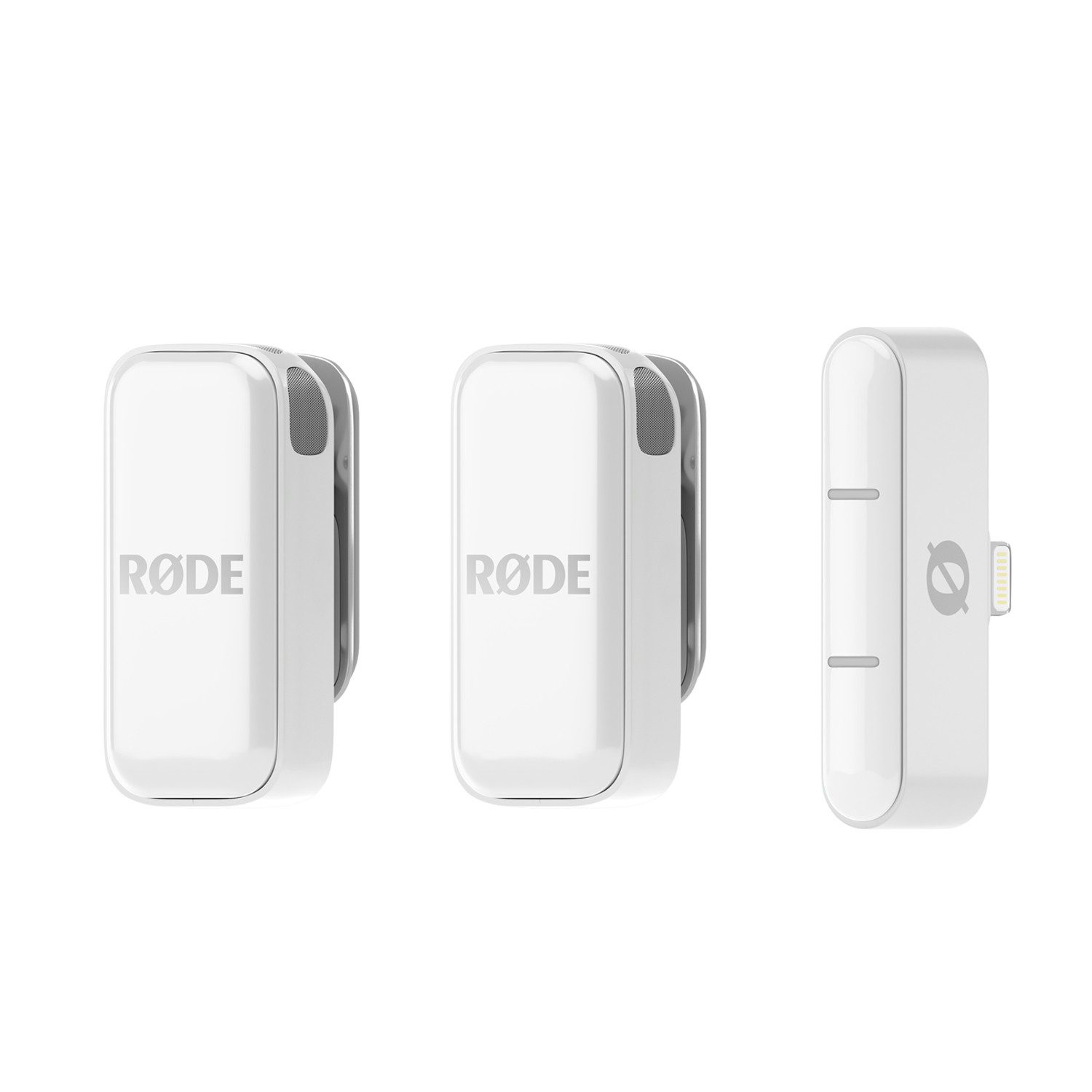 Rode Wireless Micro Drahtloses Mikrofon-System Lightning Weiss Digitales Aufnahmegerät