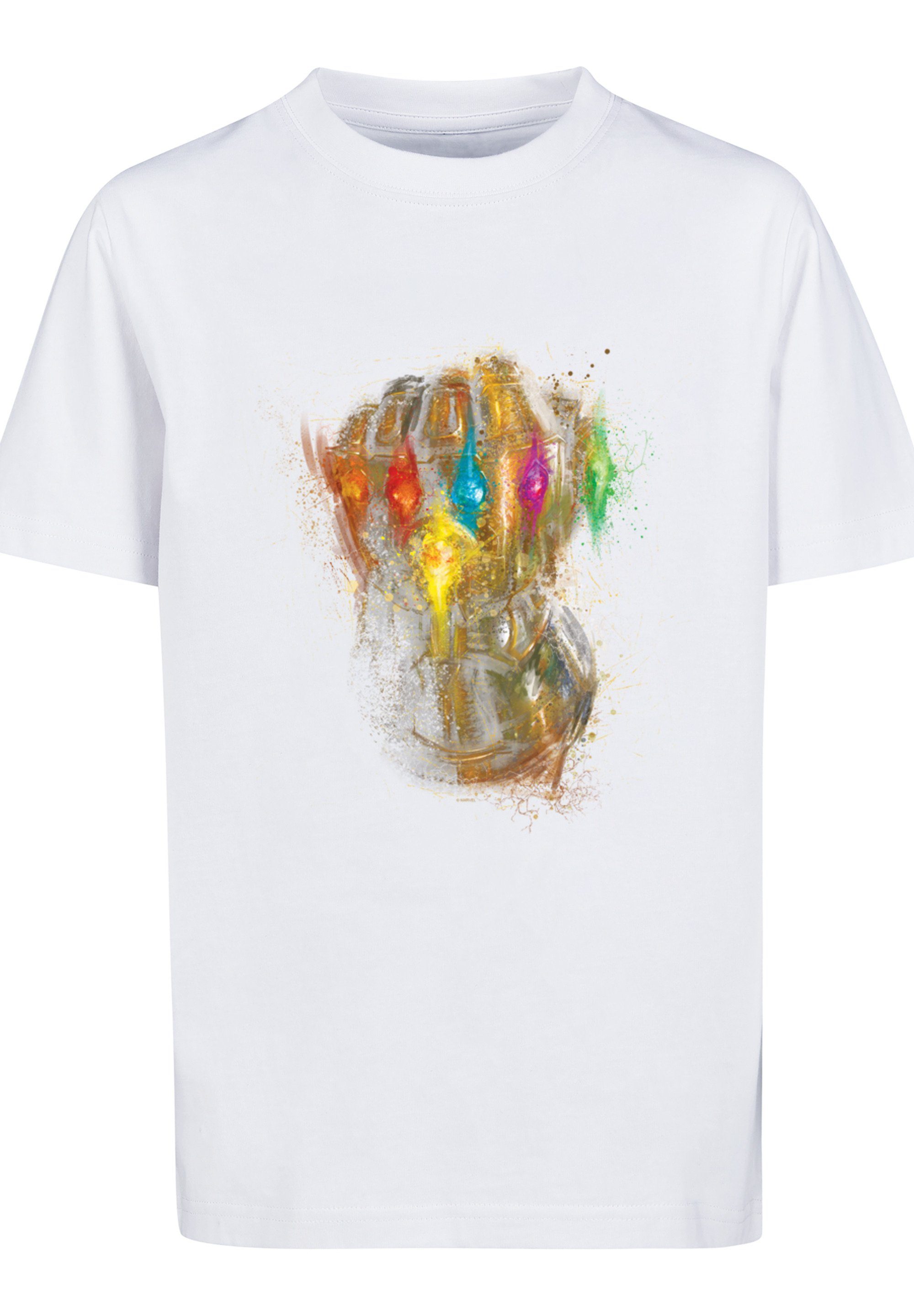 F4NT4STIC T-Shirt Marvel Avengers Endgame Infinity Gauntlet Splatter Unisex  Kinder,Premium Merch,Jungen,Mädchen,Logo Print