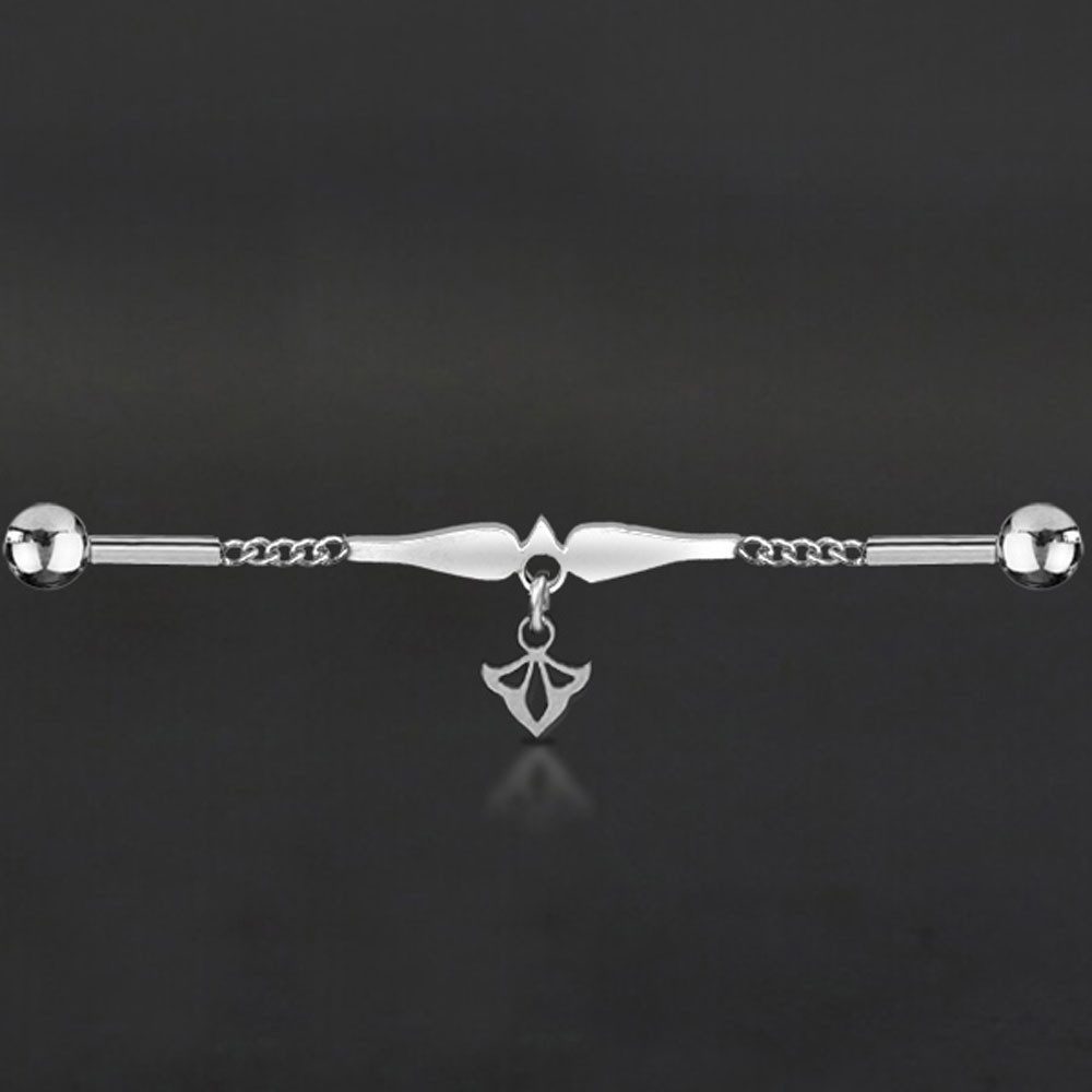 viva-adorno Piercing-Set Industrial Piercing Scaffold Kette günstig online kaufen