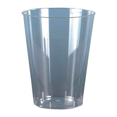 PAPSTAR Einwegbecher, Polystyrol, 300 ml, Trinkbecher glasklar