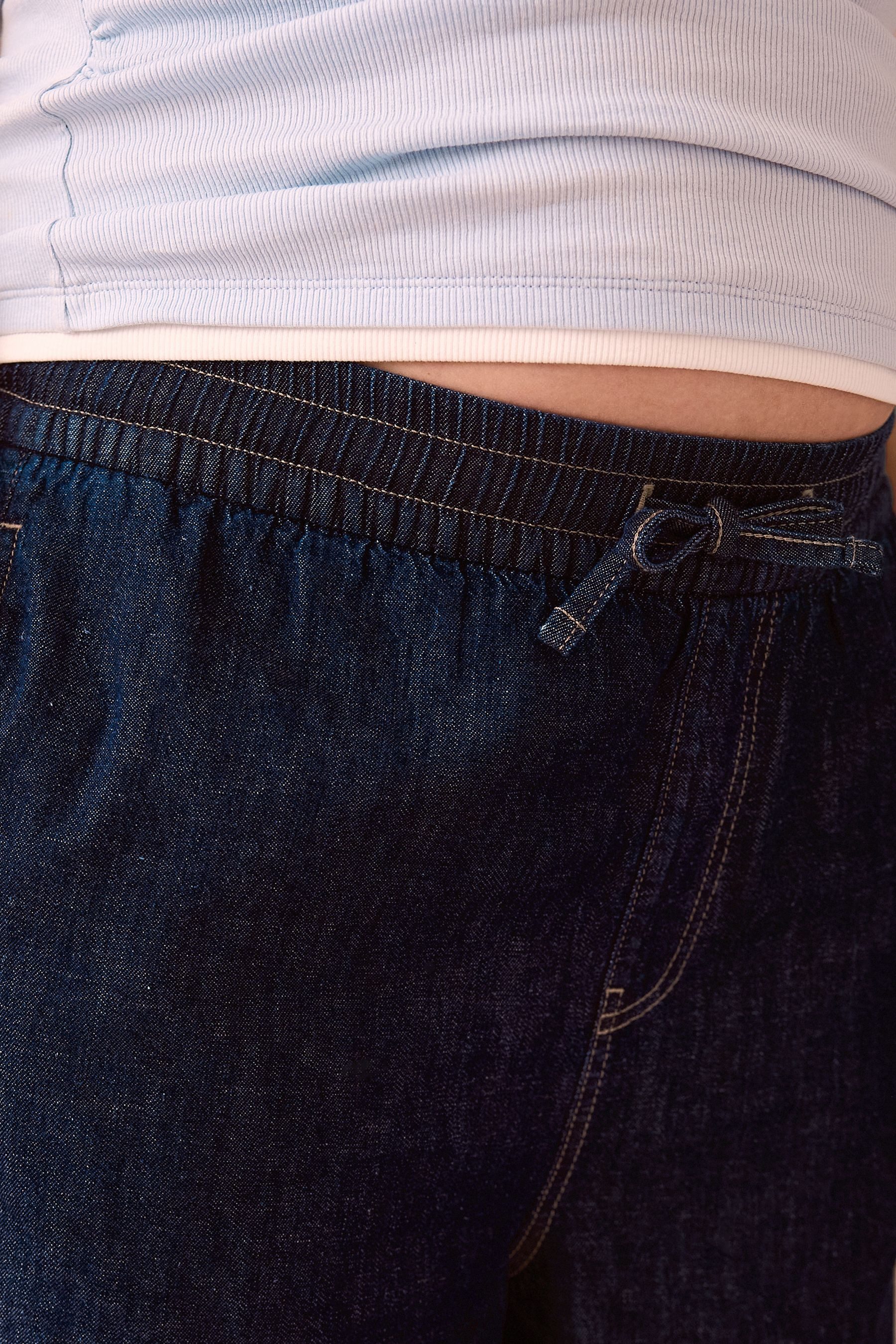 Next Weite Jeans Jeans mit Tunnelzug und weitem Bein, Umstandsmode (1-tlg)