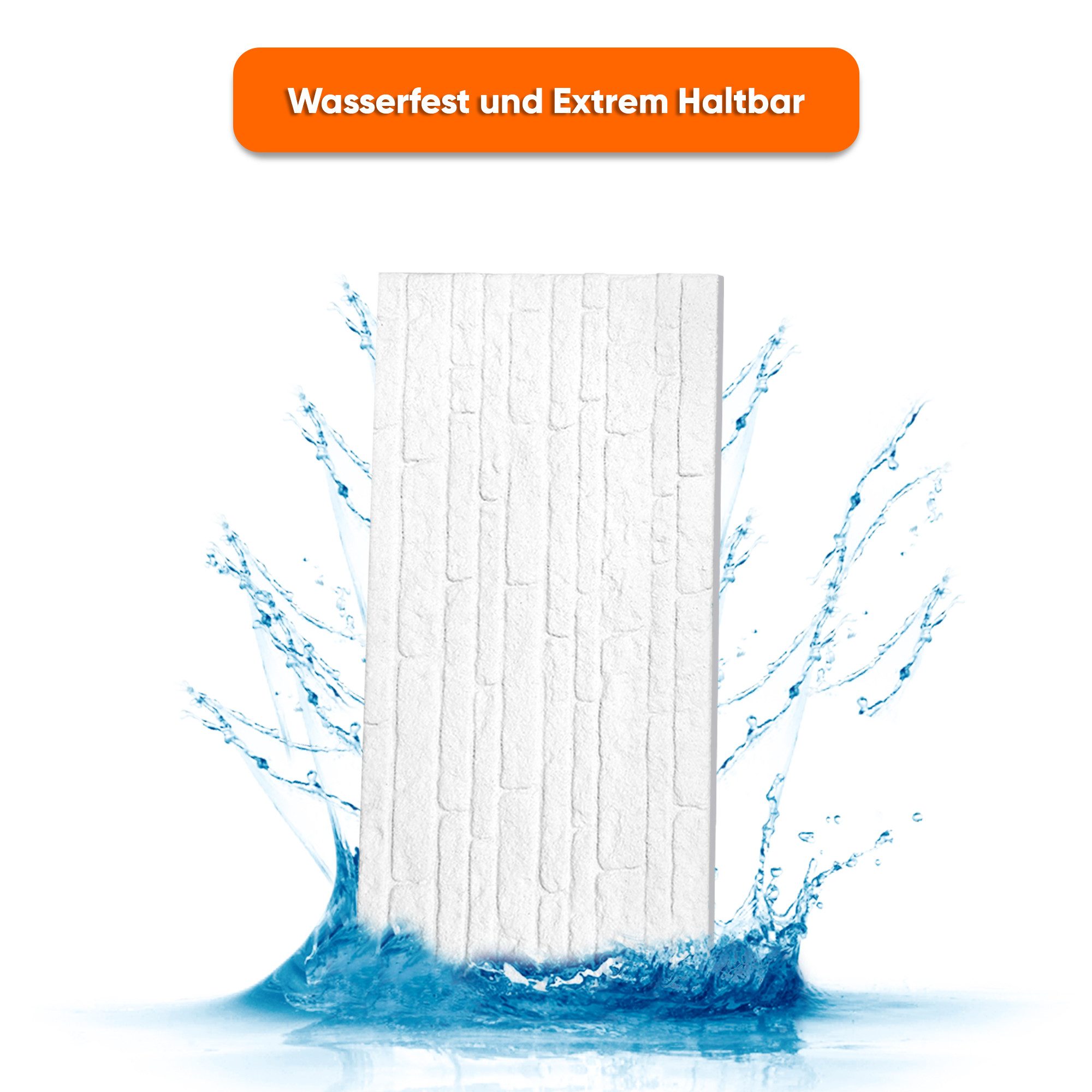 IZODEKOR 3D Wandpaneel EPS Styropor Wandverkleidung in Steinoptik – für Innen & Außen, BxL: 50x100 cm, 0,50 qm, (1er- oder 10er-Set, optional mit 4 Montageklebe – Bild 4 von 5