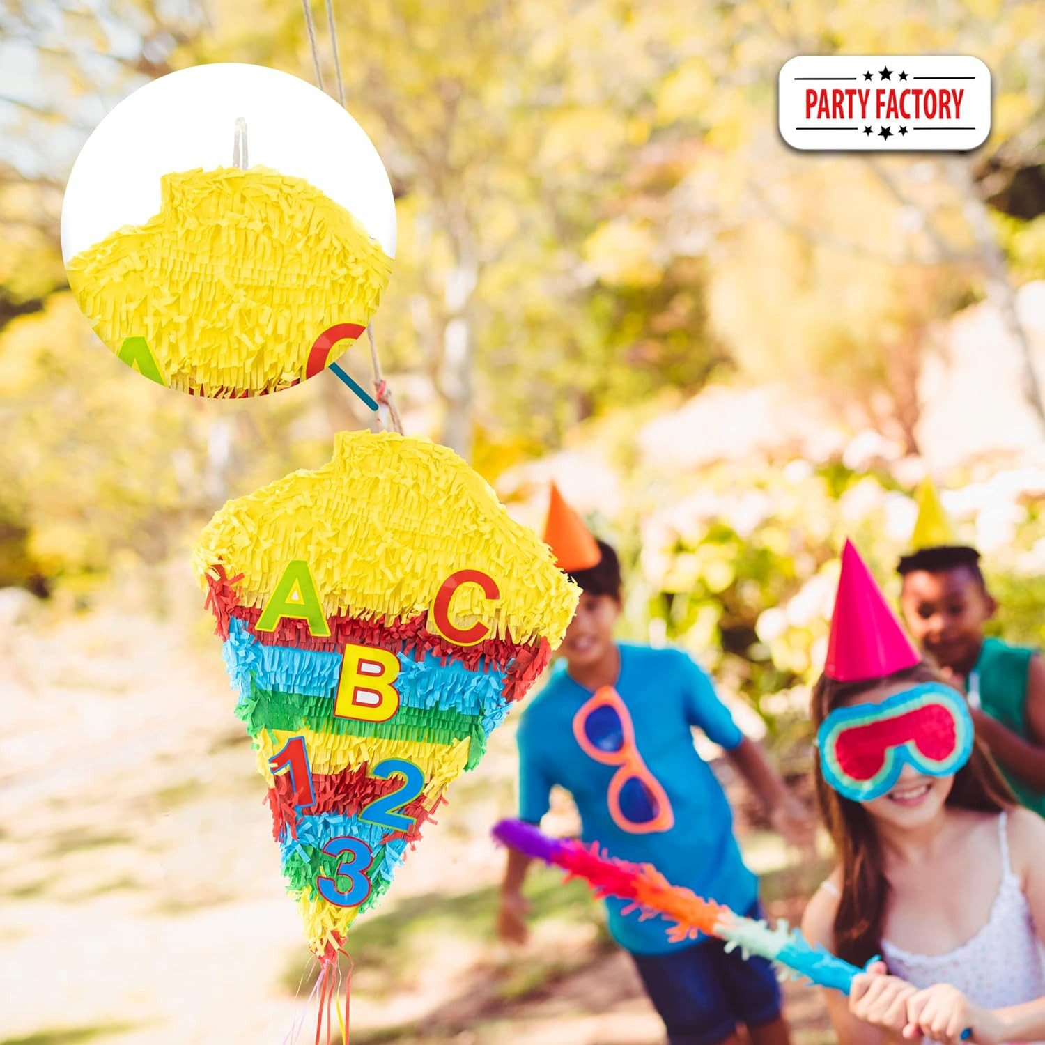 Party Factory Pinata Pinata Schultüte für die Eischulung Erstklässler 36x48cm, stabil